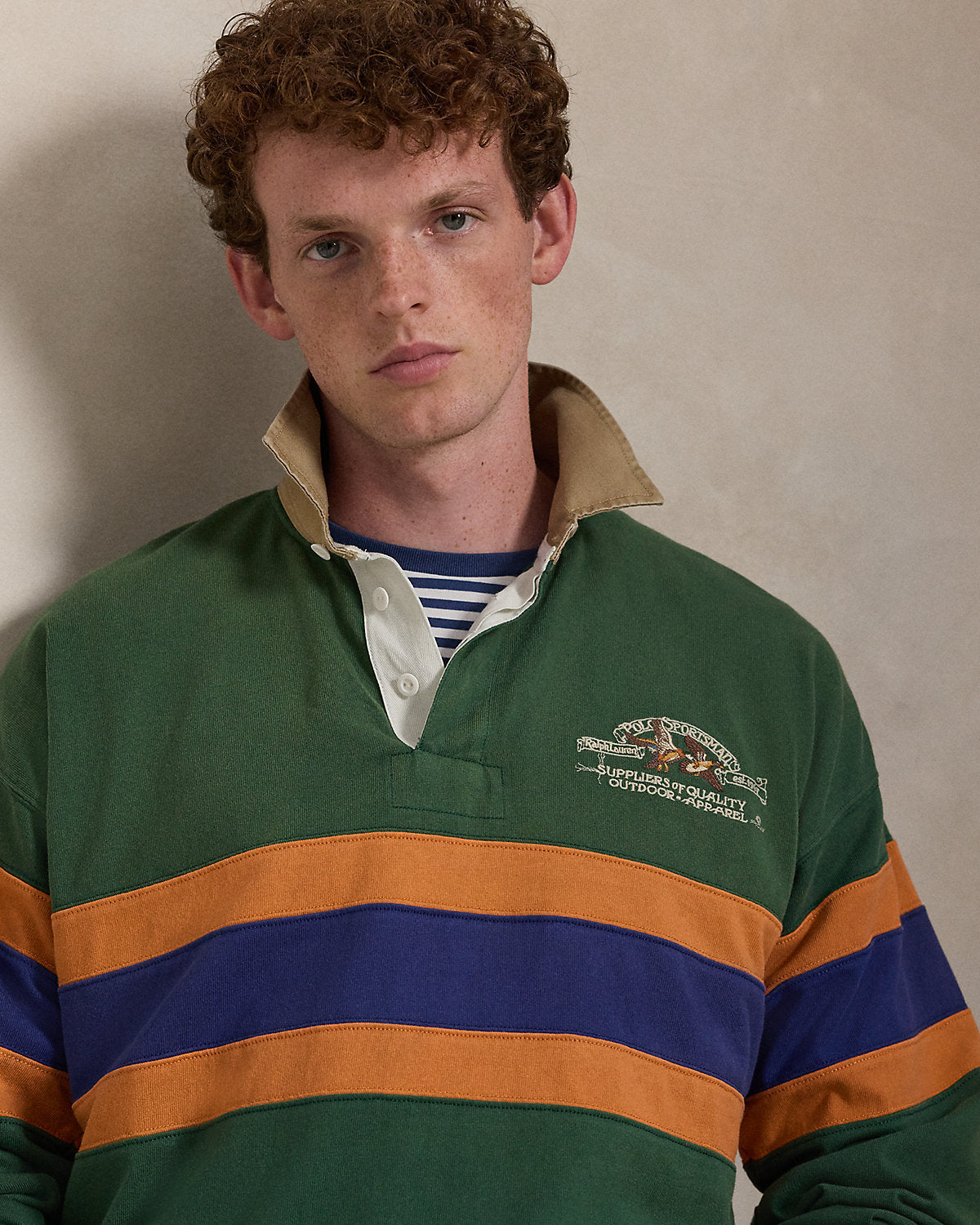 Ralph Lauren Vintage Fit Embroidered Rugby Shirt