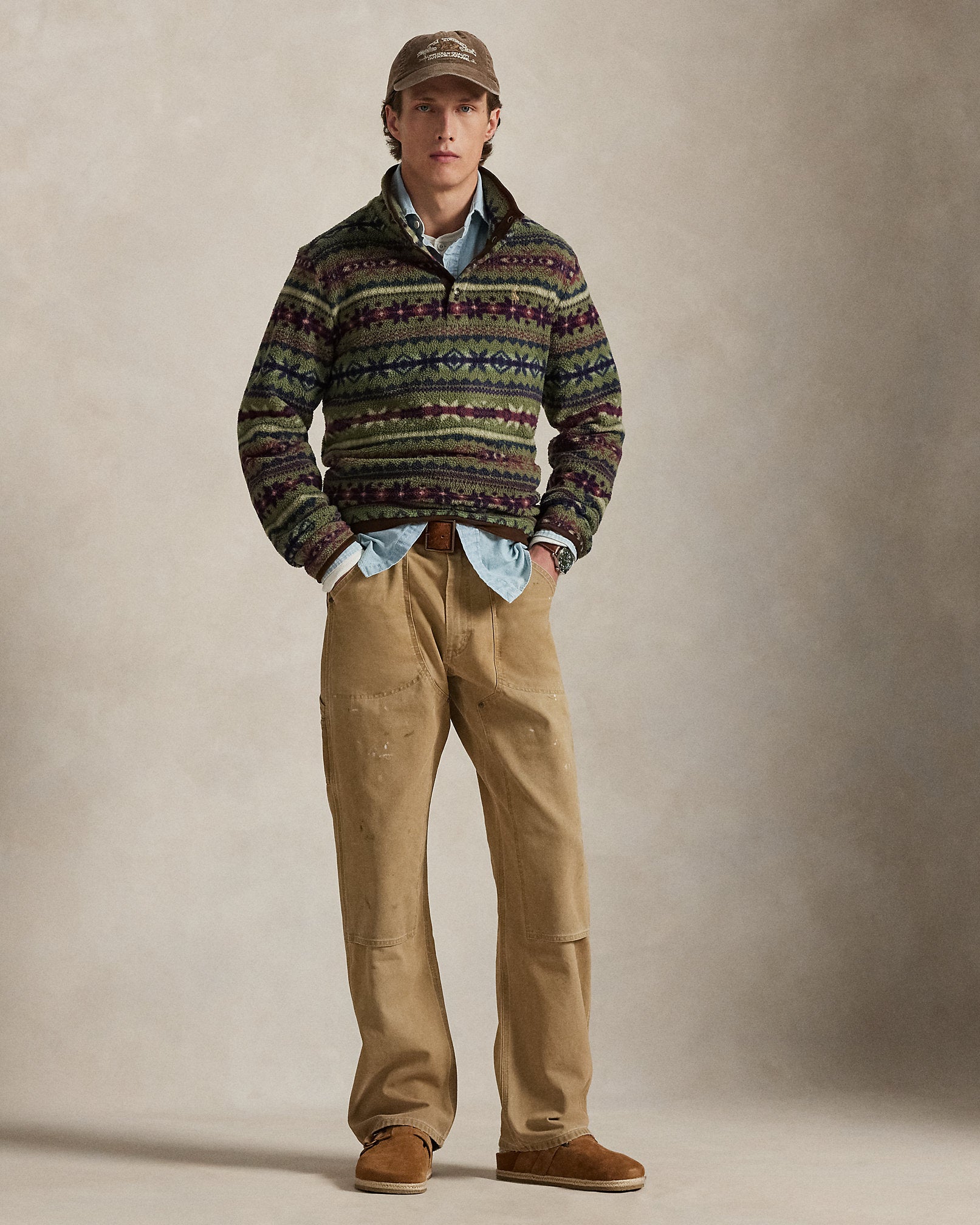 Ralph Lauren Fair IsleInspired Fleece Pullover