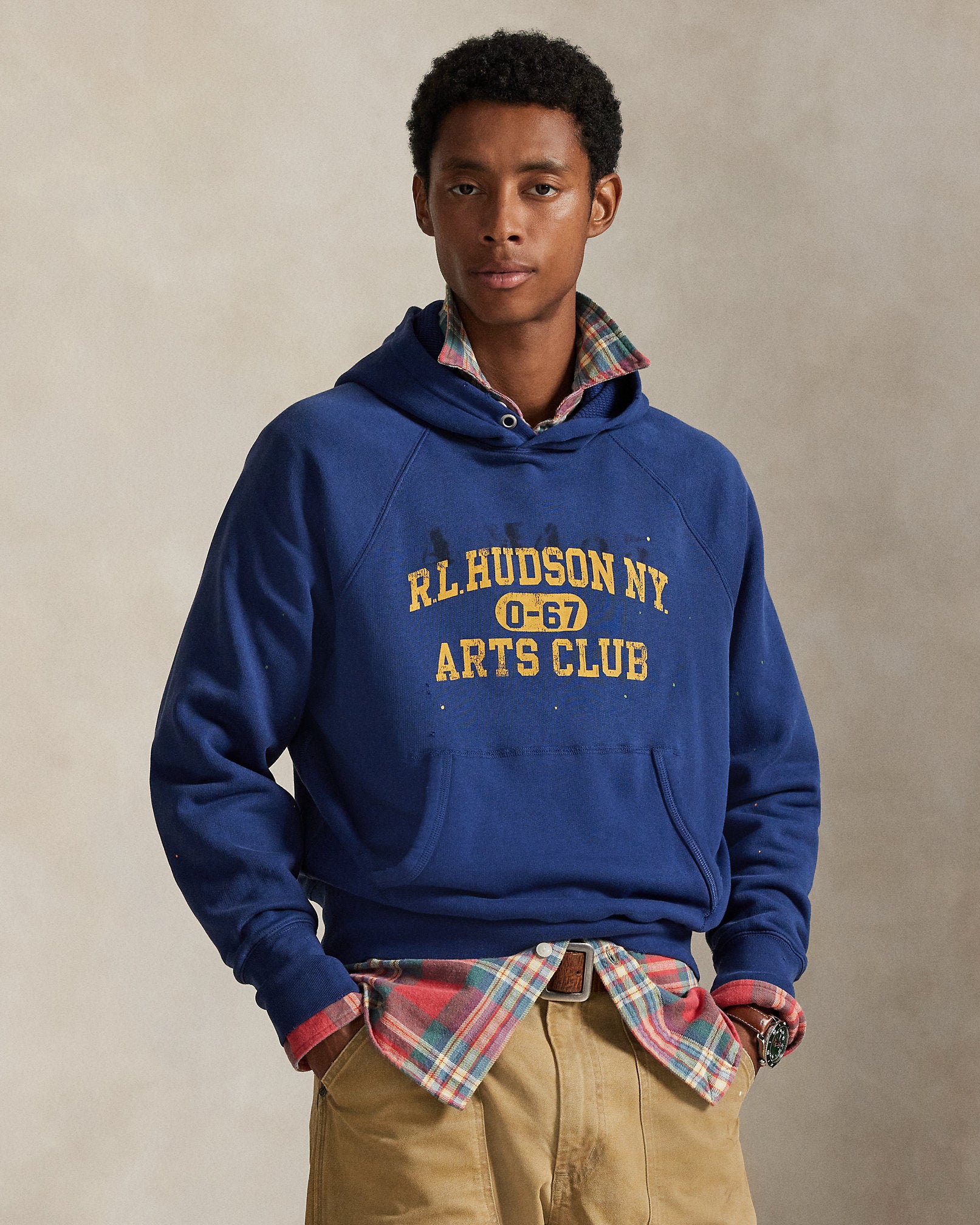 Ralph Lauren Vintage Fit Fleece Graphic Hoodie