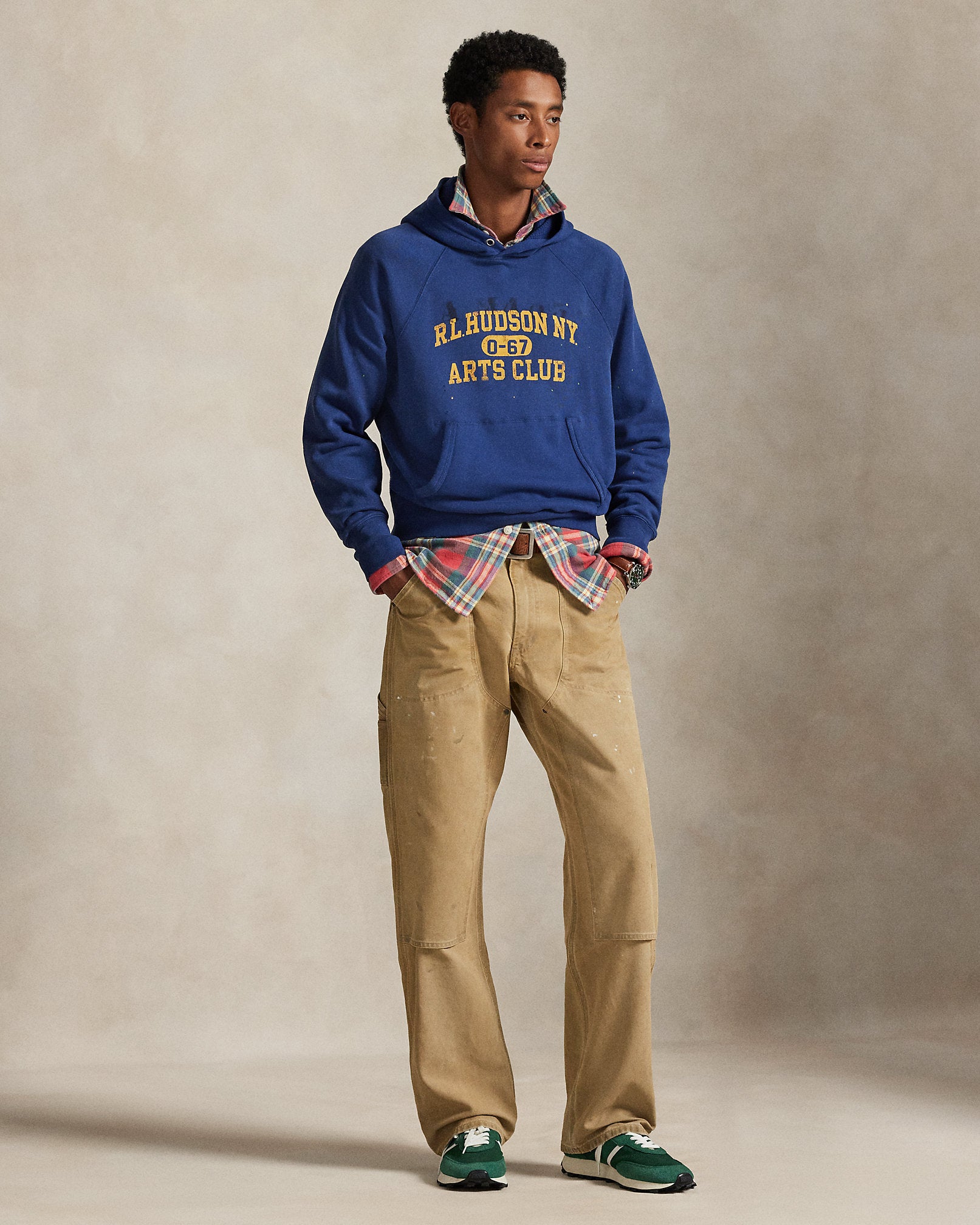 Ralph Lauren Vintage Fit Fleece Graphic Hoodie