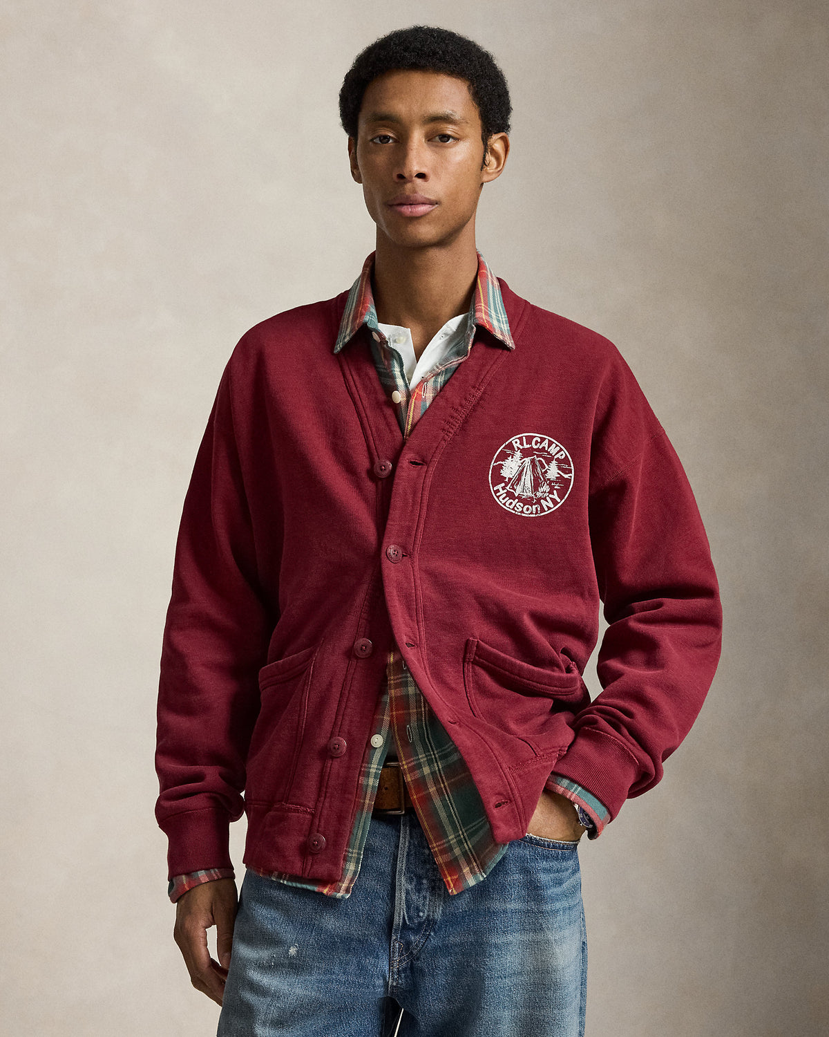 Ralph Lauren Vintage Fit Fleece Cardigan