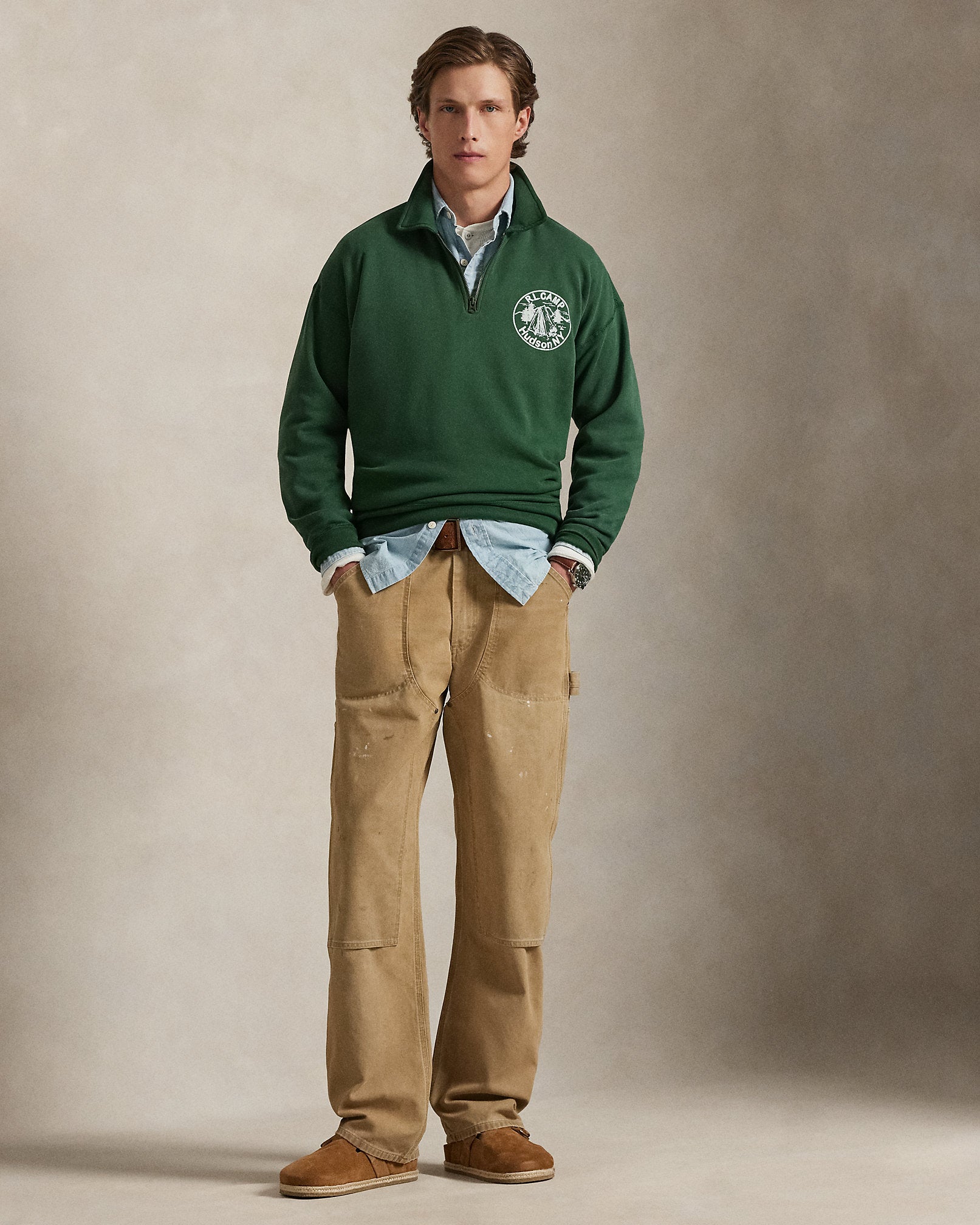 Ralph Lauren Vintage Fit QuarterZip Sweatshirt