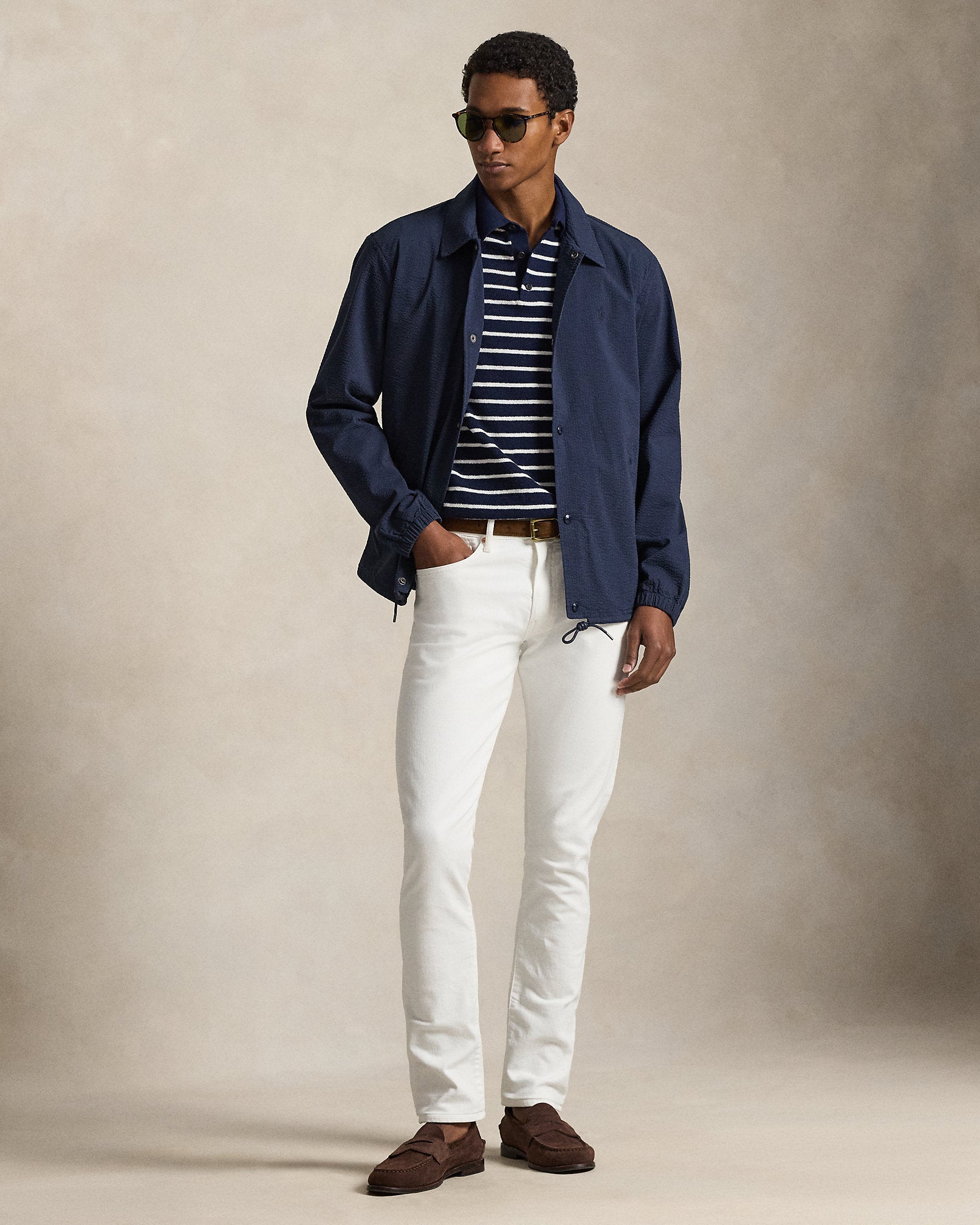 Ralph Lauren Seersucker Coachs Jacket