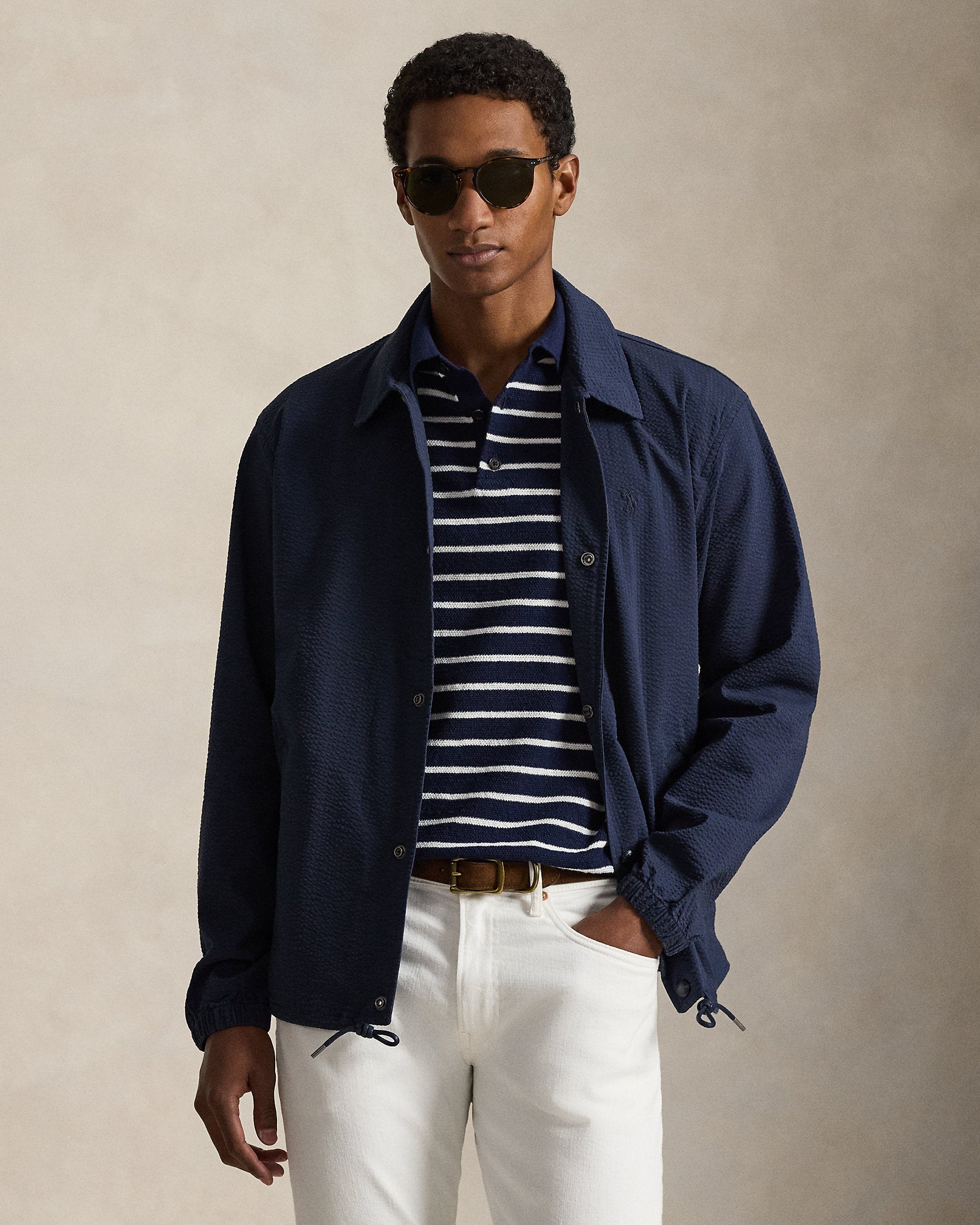 Ralph Lauren Seersucker Coachs Jacket