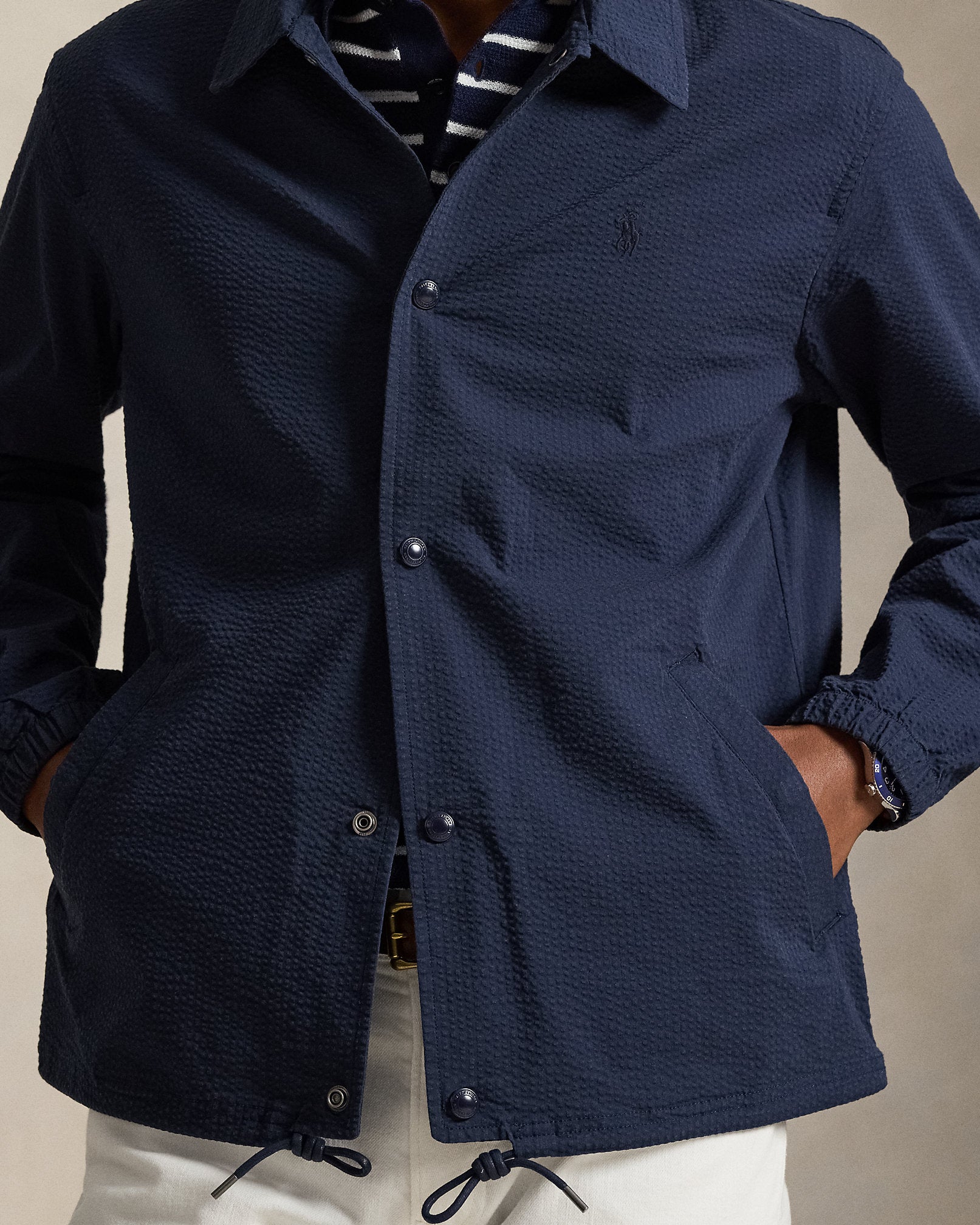 Ralph Lauren Seersucker Coachs Jacket