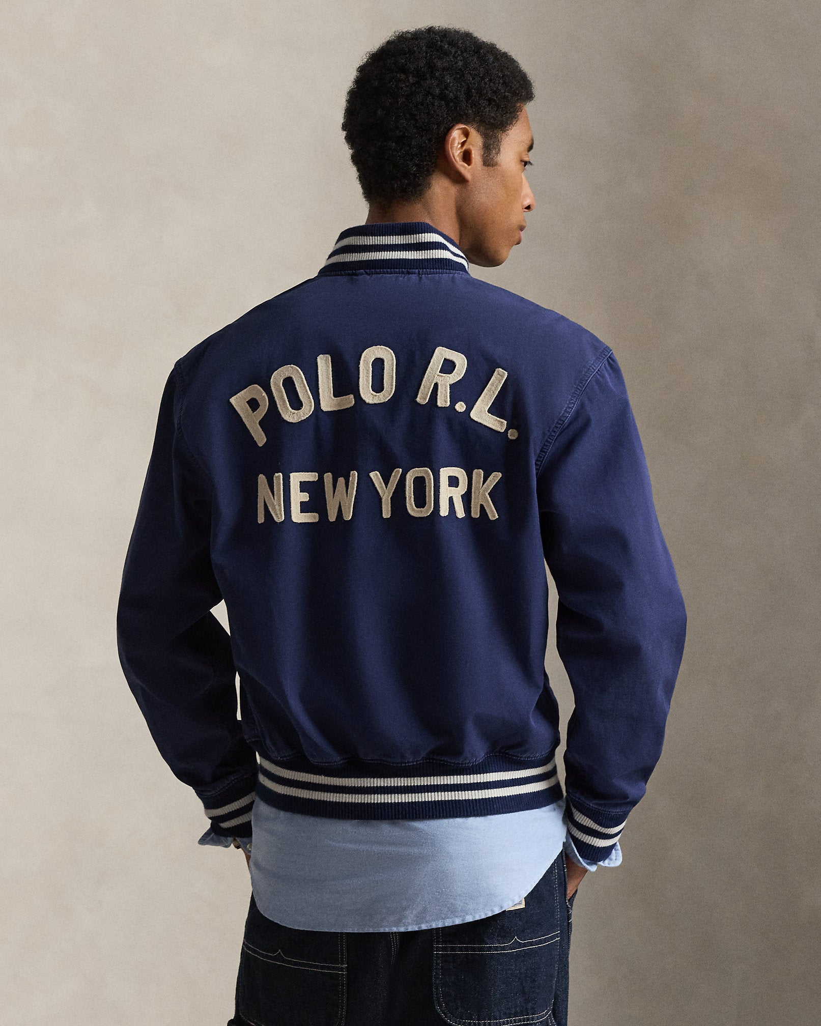 Ralph Lauren Embroidered Canvas Track Jacket