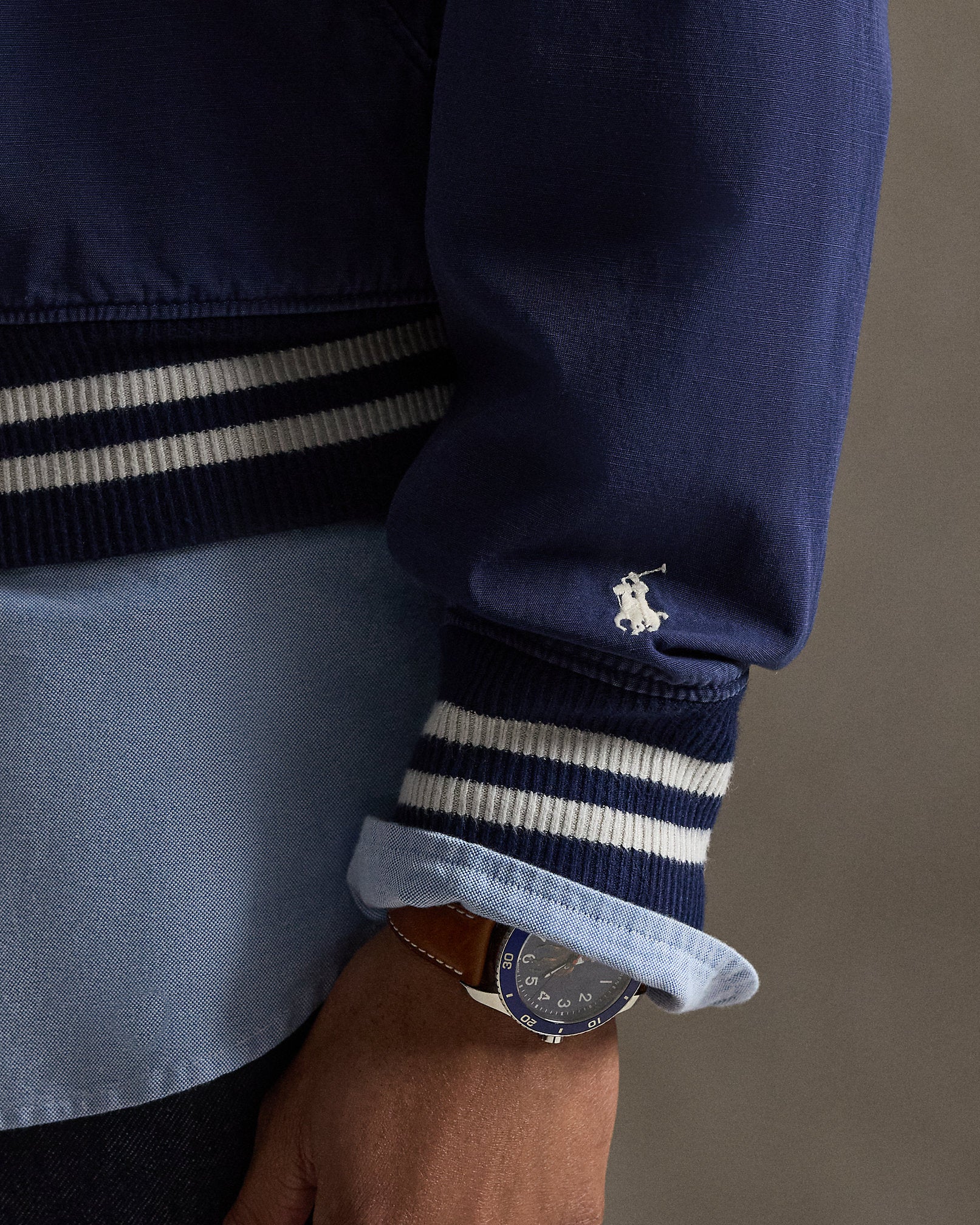 Ralph Lauren Embroidered Canvas Track Jacket