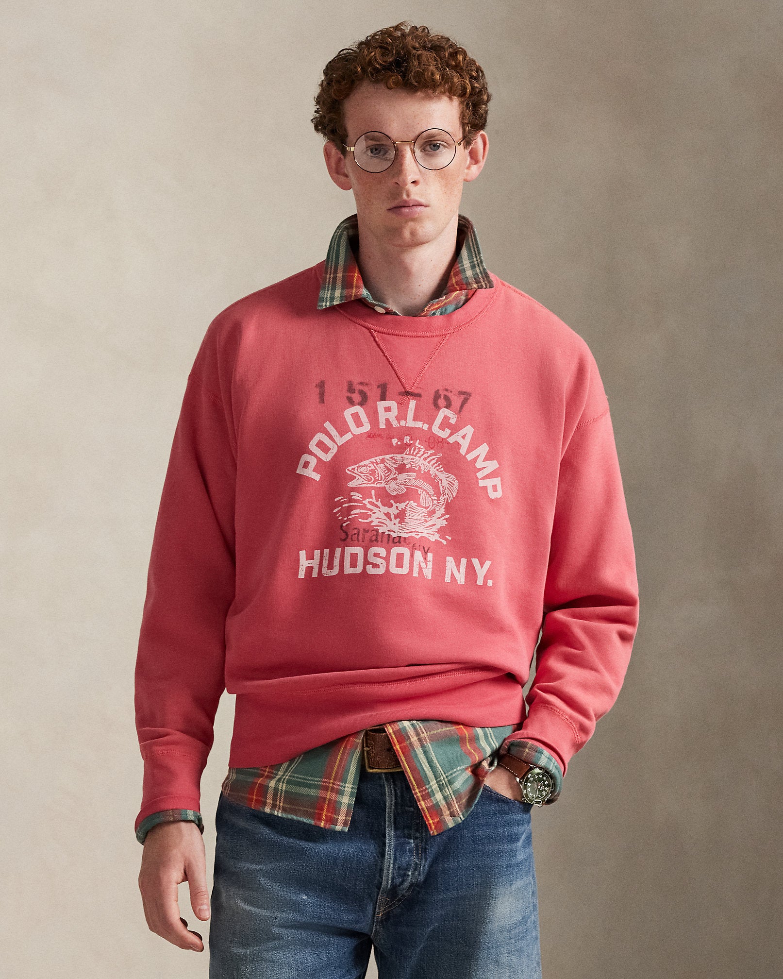 Ralph Lauren Vintage Fit Fleece Graphic Sweatshirt