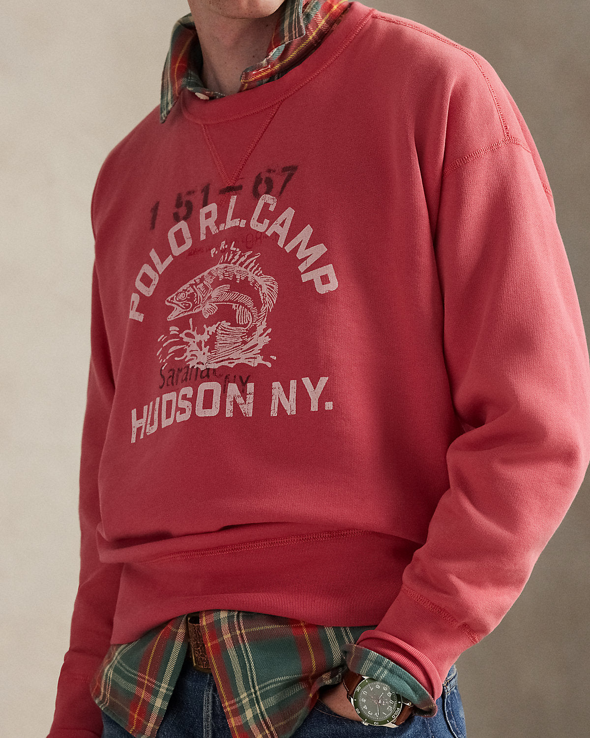 Ralph Lauren Vintage Fit Fleece Graphic Sweatshirt