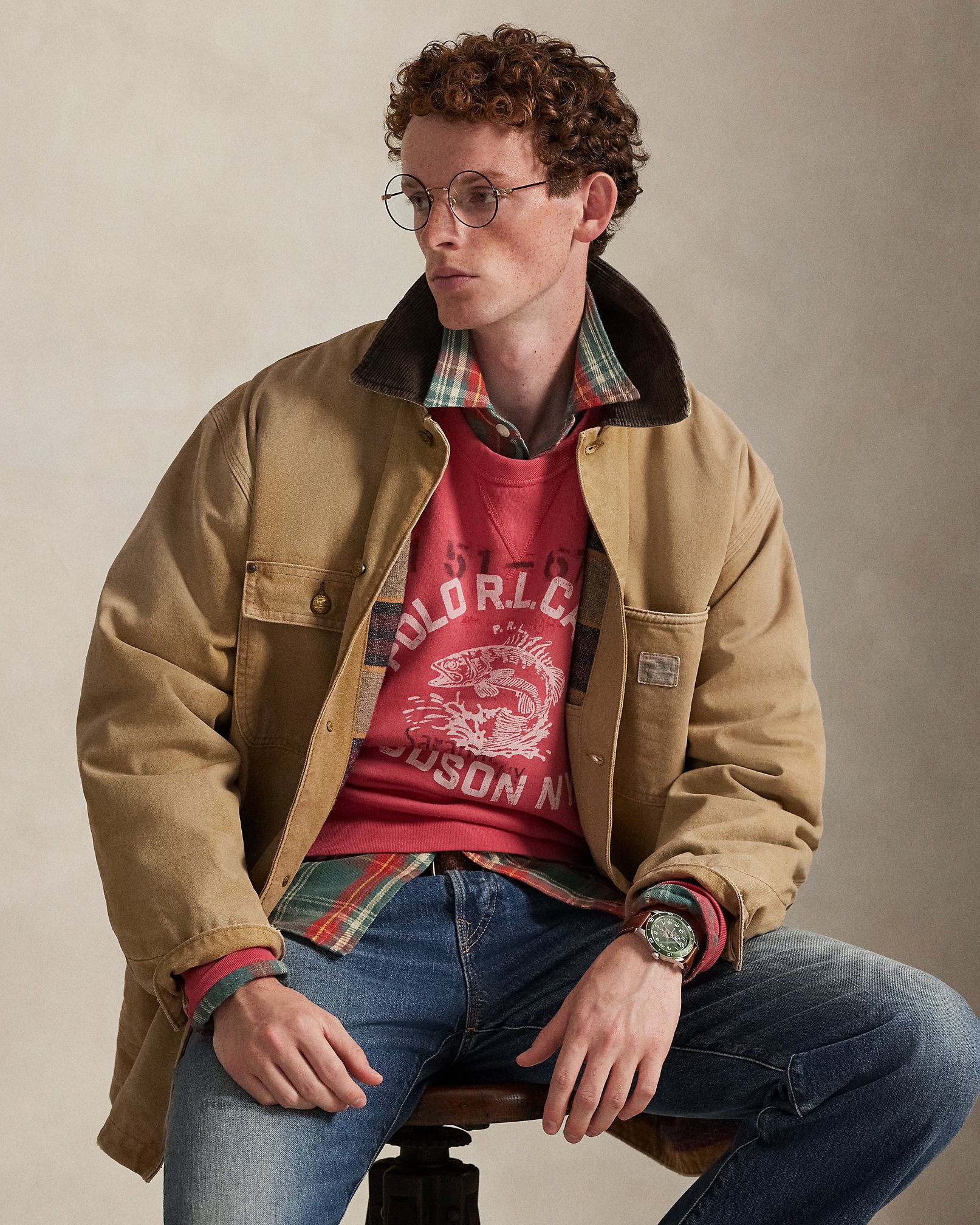 Ralph Lauren Vintage Fit Fleece Graphic Sweatshirt