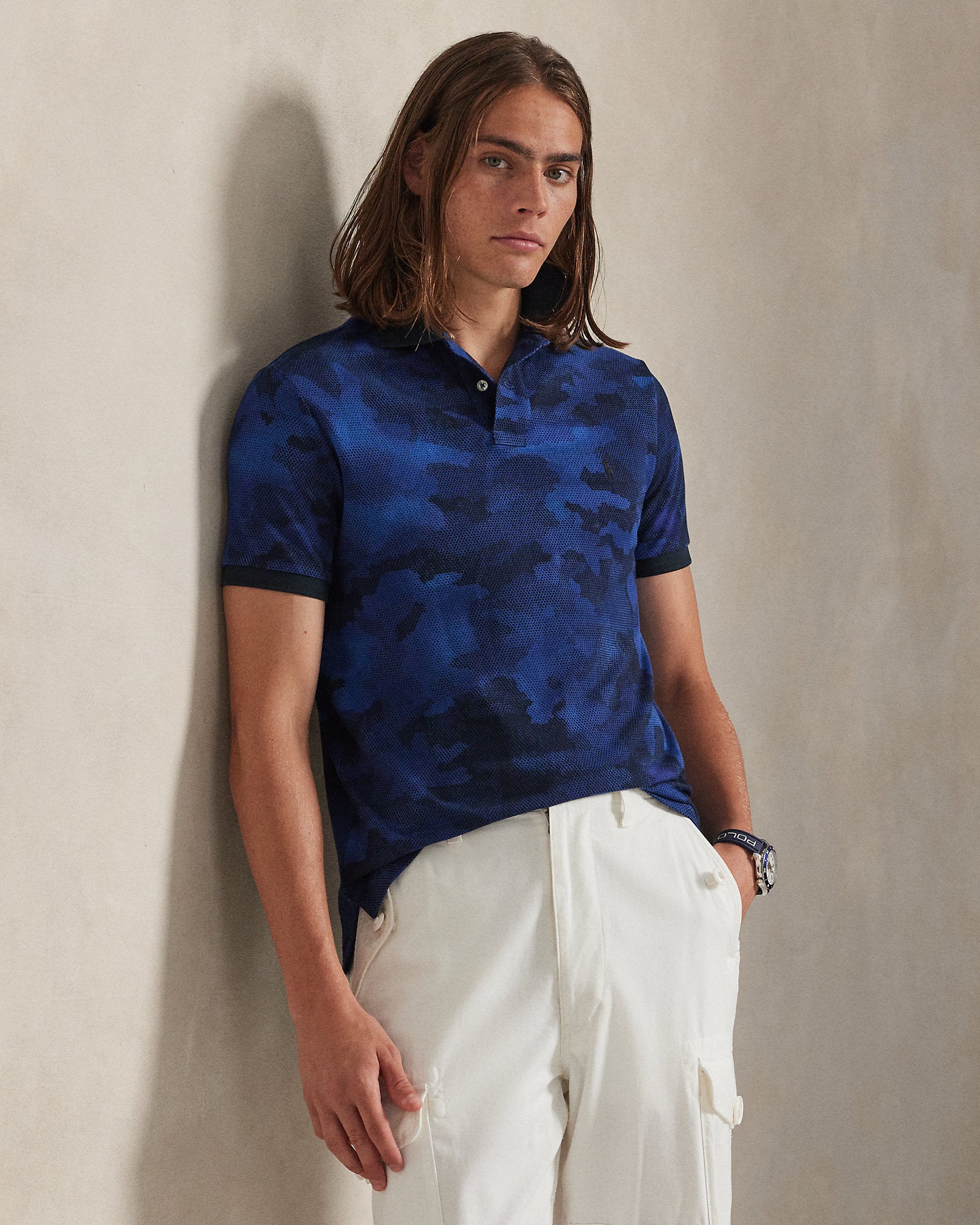 Ralph Lauren Classic Fit CamoPrint Mesh Polo Shirt