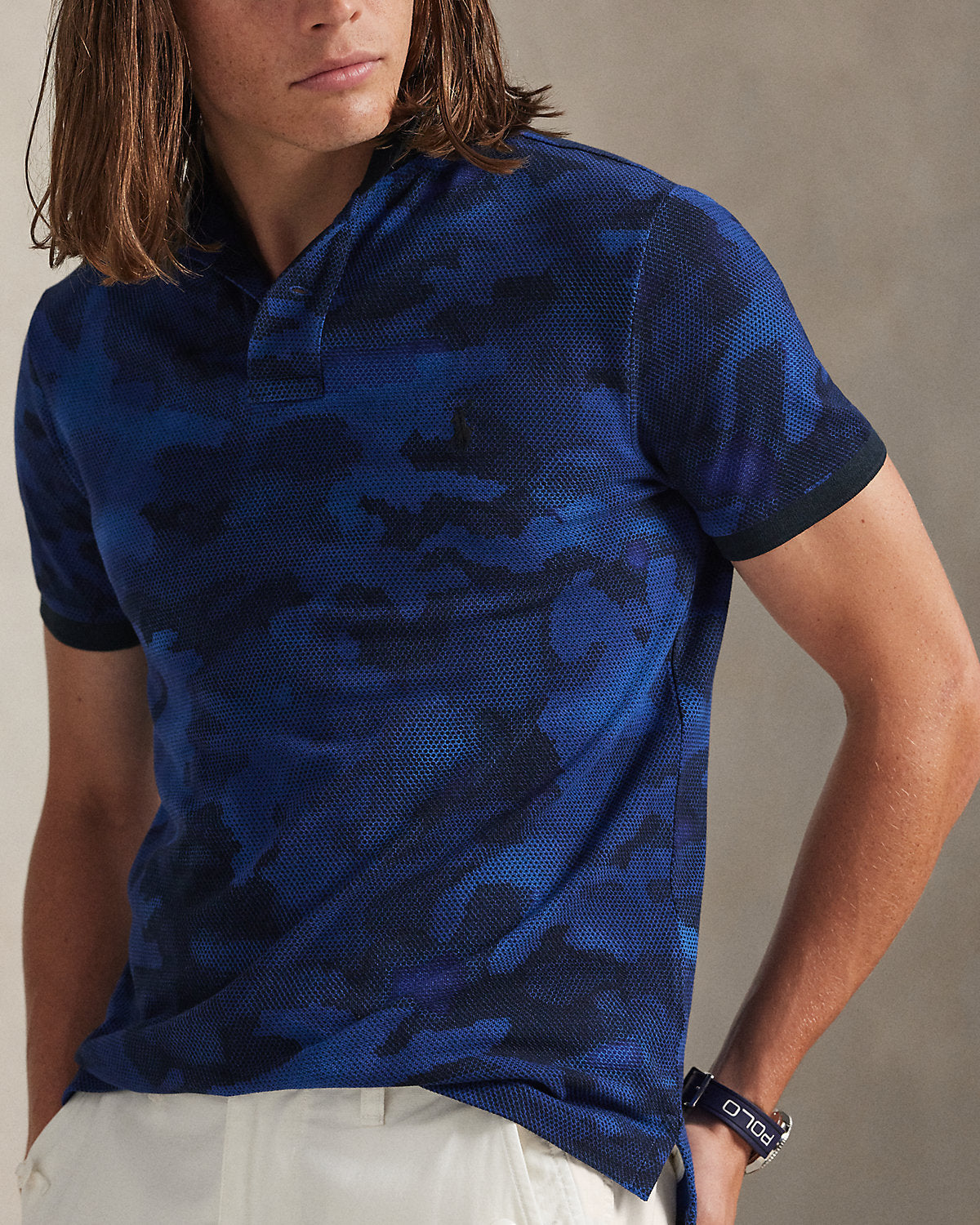 Ralph Lauren Classic Fit CamoPrint Mesh Polo Shirt