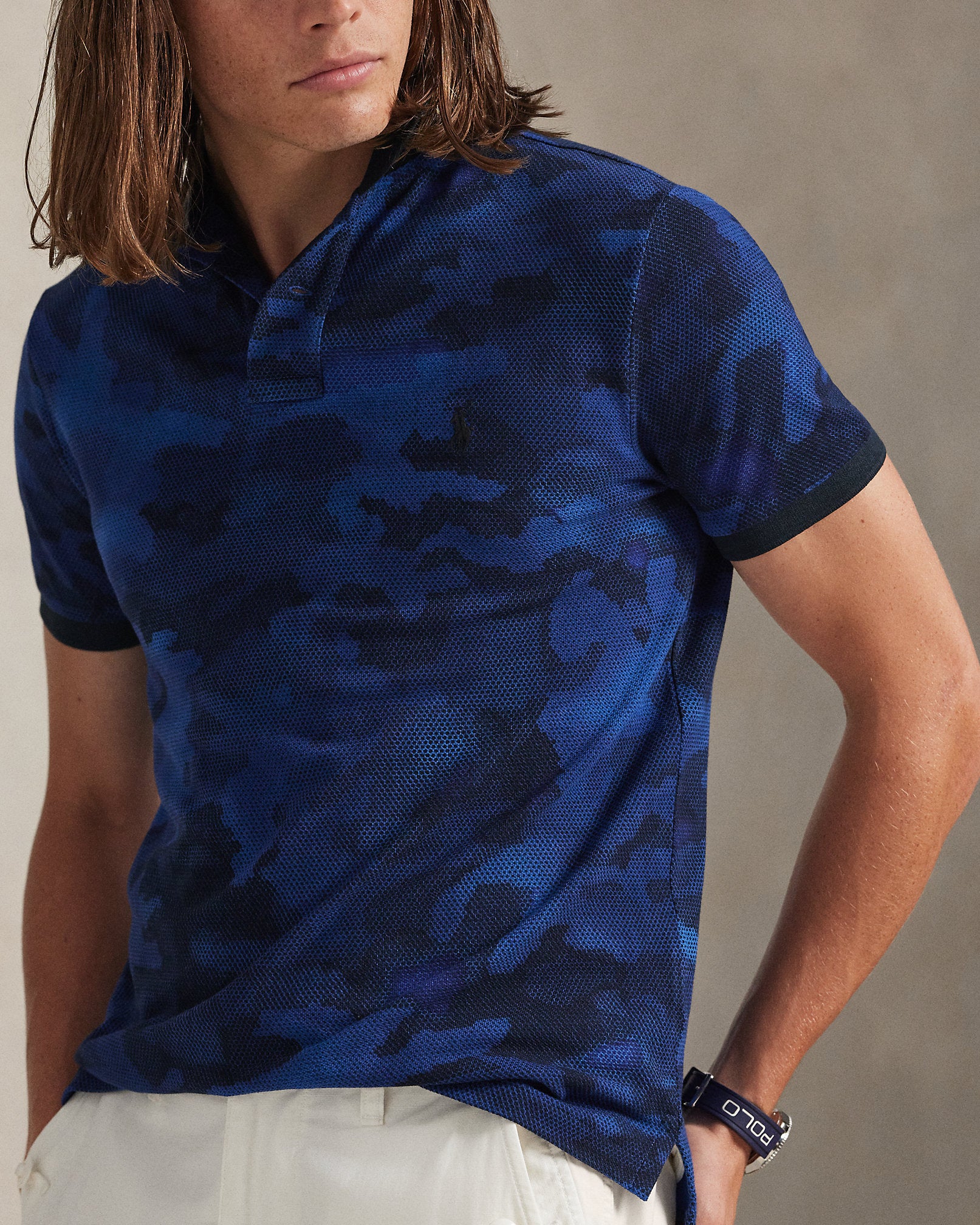 Ralph Lauren Classic Fit CamoPrint Mesh Polo Shirt