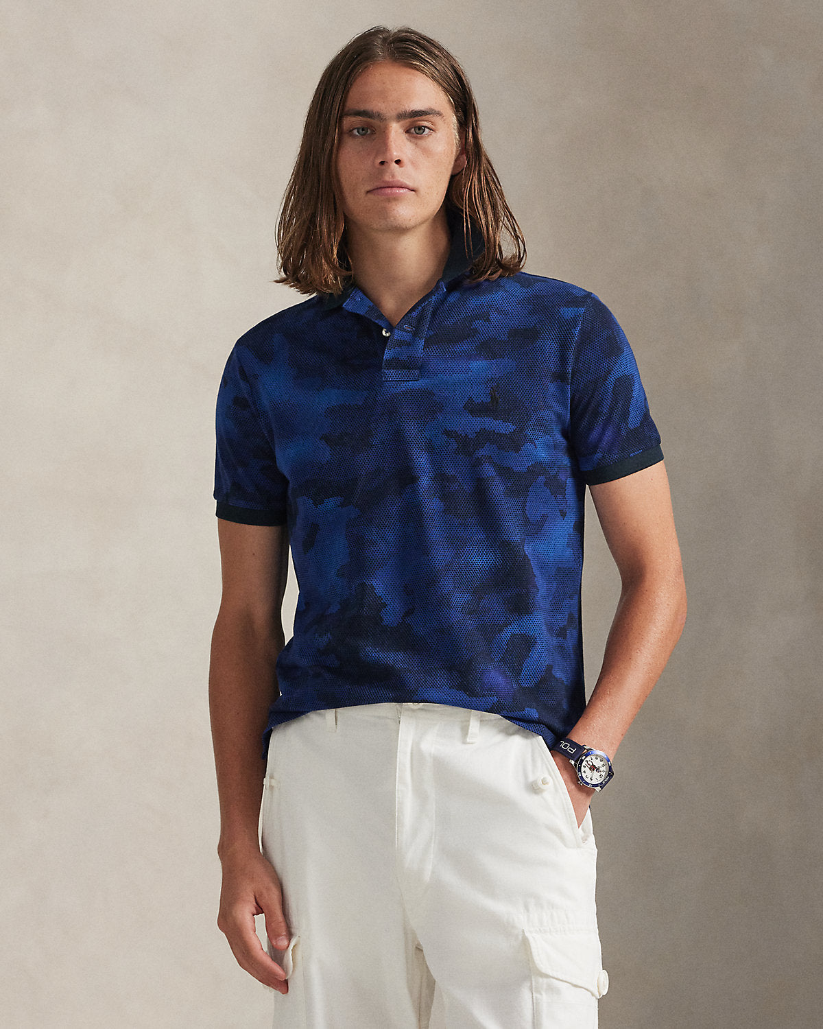 Ralph Lauren Classic Fit CamoPrint Mesh Polo Shirt