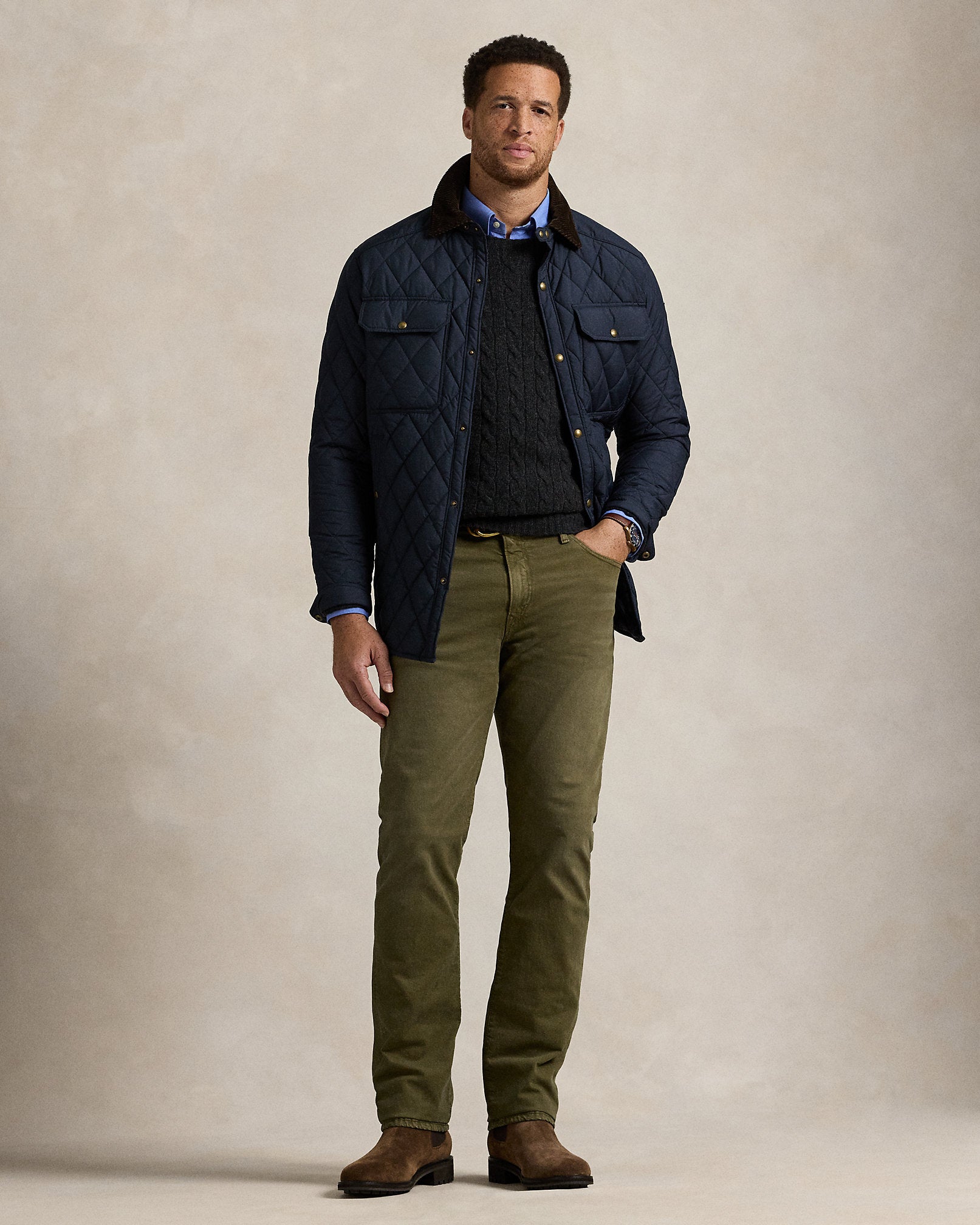Ralph Lauren Hampton Relaxed Straight Stretch Jean
