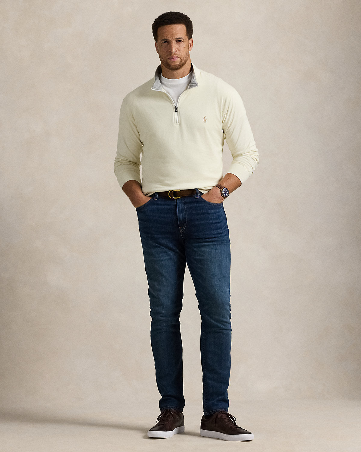 Ralph Lauren Luxury Jersey QuarterZip Pullover
