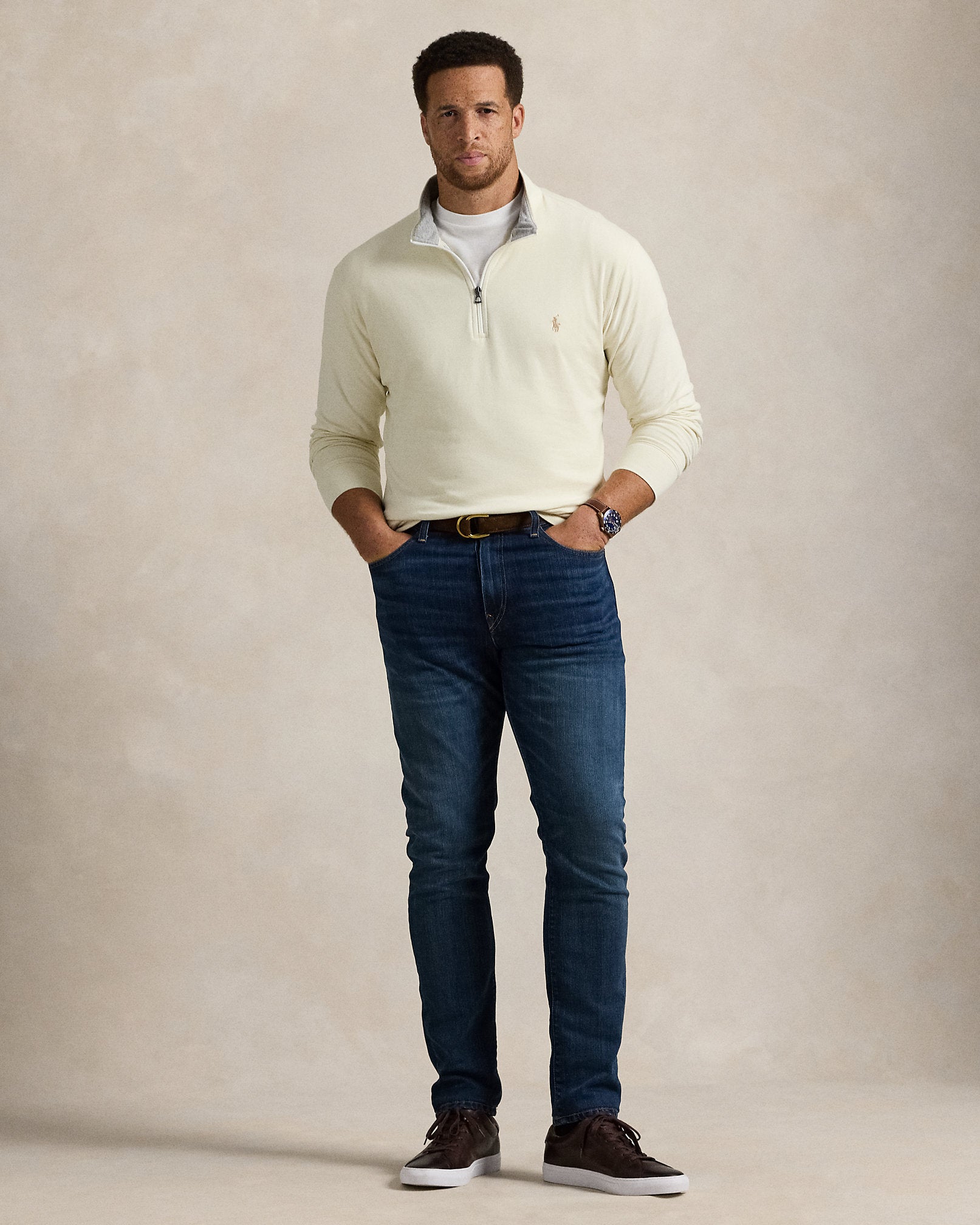 Ralph Lauren Luxury Jersey QuarterZip Pullover