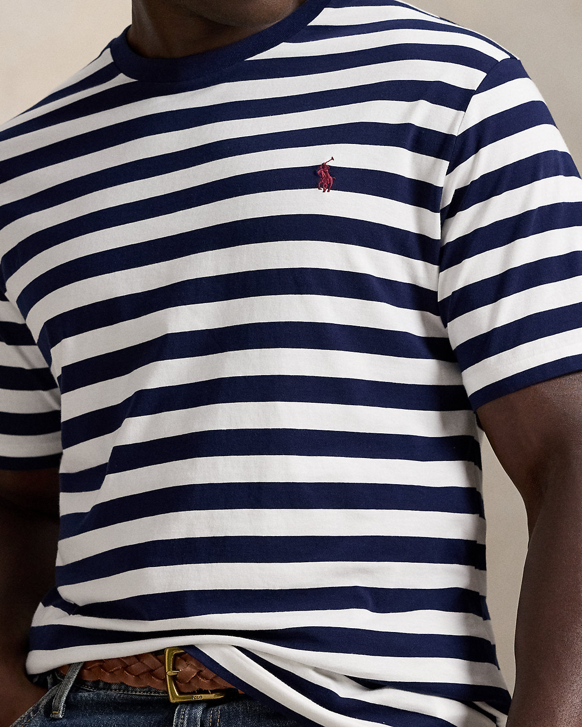 Ralph Lauren Striped Jersey Crewneck TShirt
