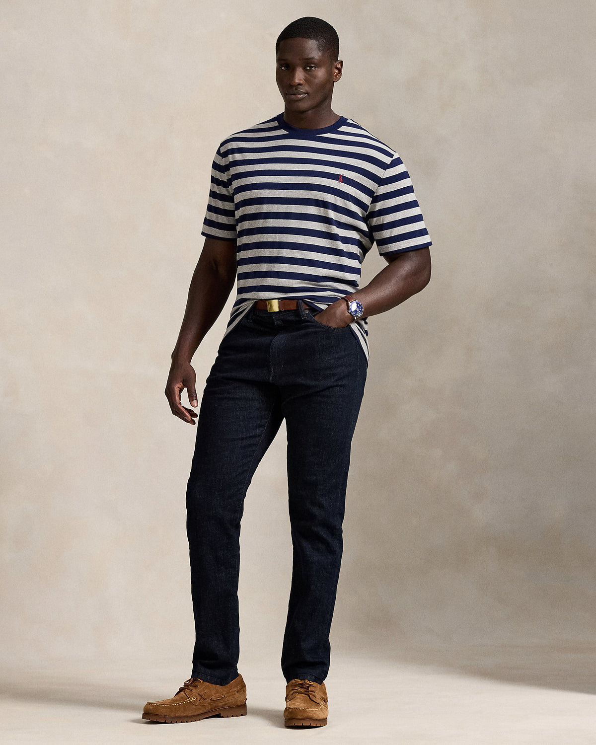 Ralph Lauren Striped Jersey Crewneck TShirt