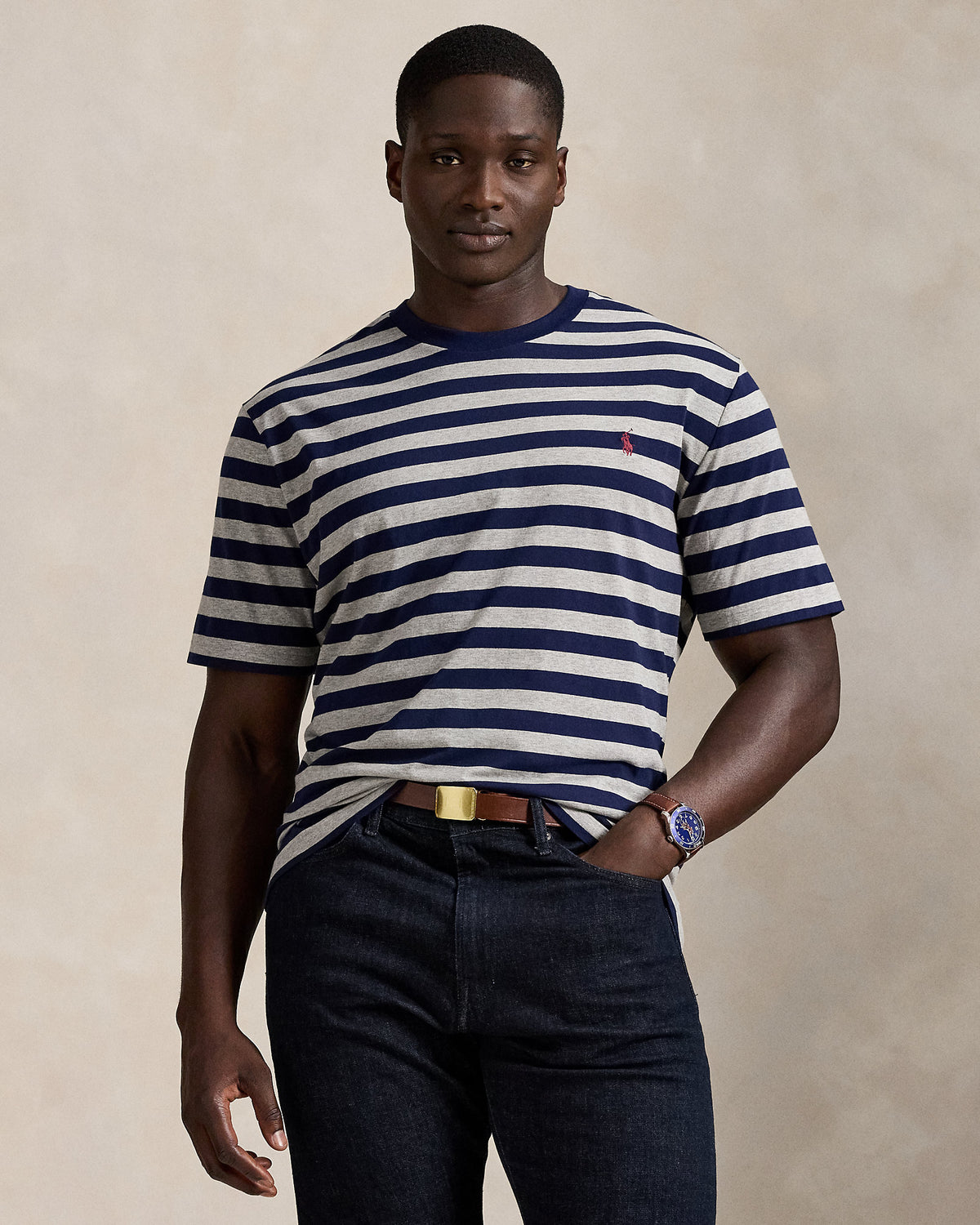 Ralph Lauren Striped Jersey Crewneck TShirt