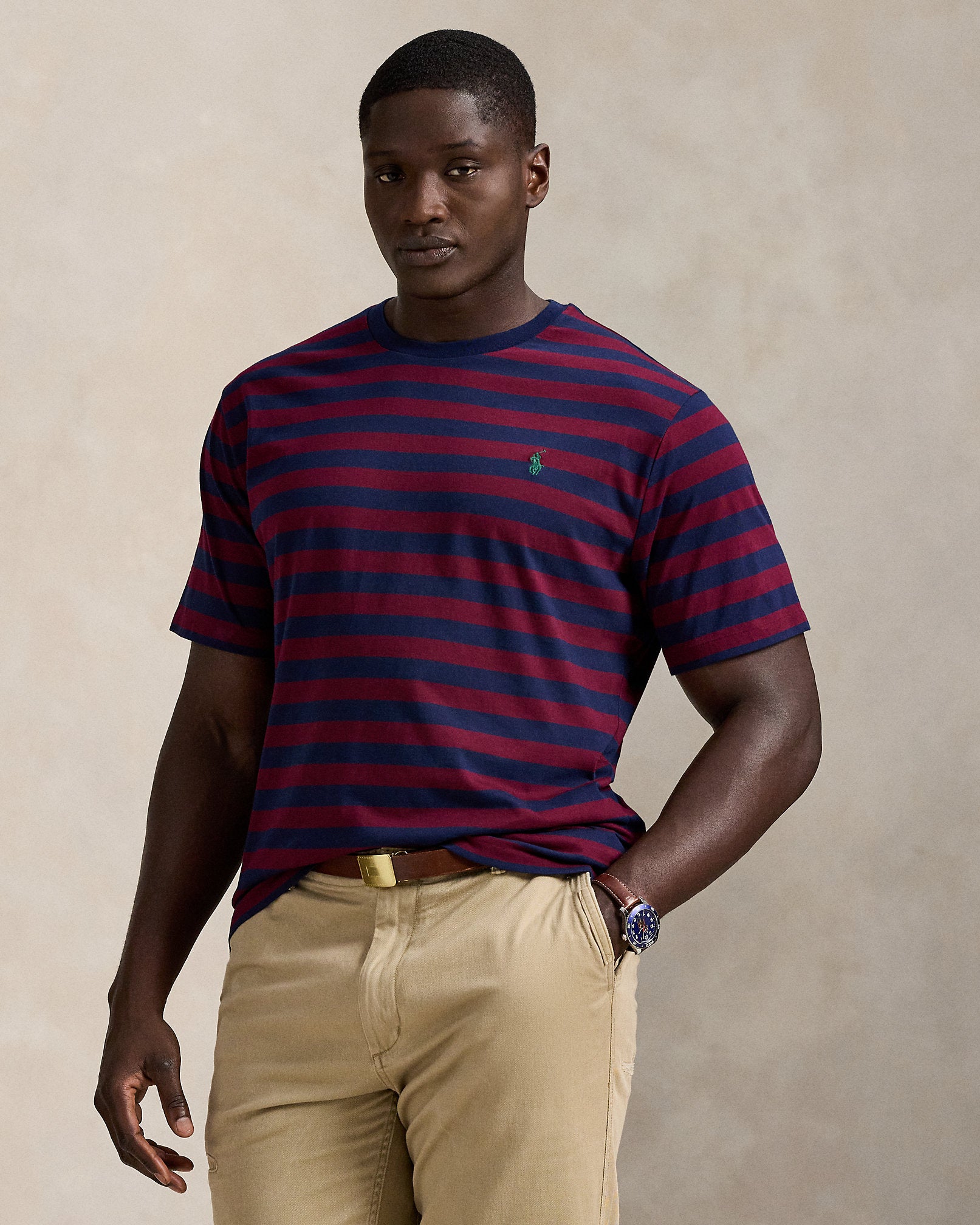 Ralph Lauren Striped Jersey Crewneck TShirt
