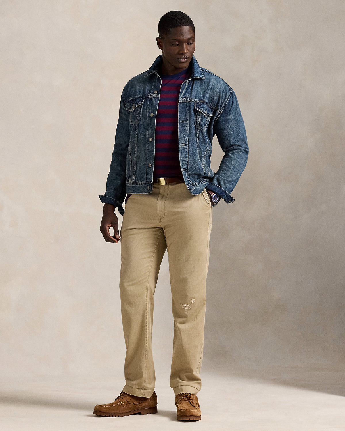 Ralph Lauren Striped Jersey Crewneck TShirt