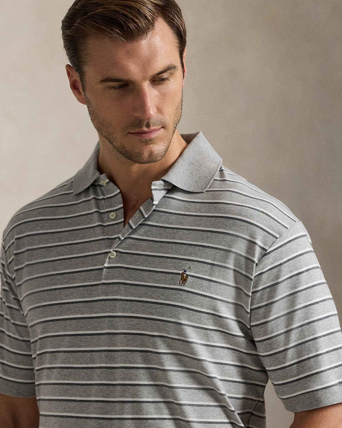 Ralph Lauren Striped Soft Cotton Polo Shirt