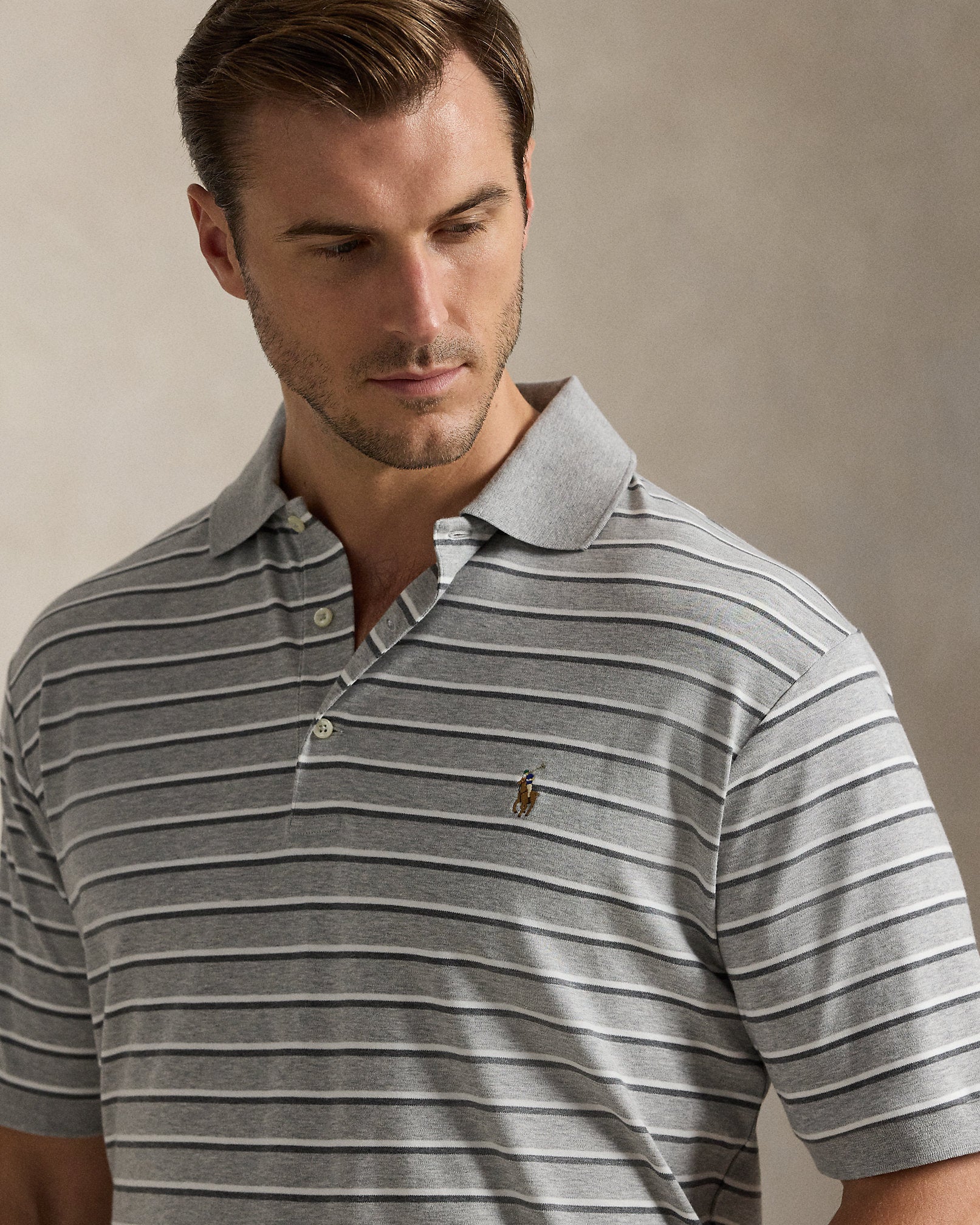 Ralph Lauren Striped Soft Cotton Polo Shirt