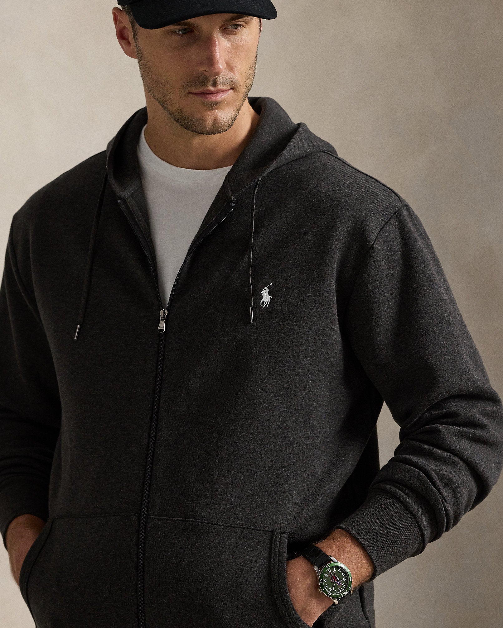 Ralph Lauren DoubleKnit FullZip Hoodie