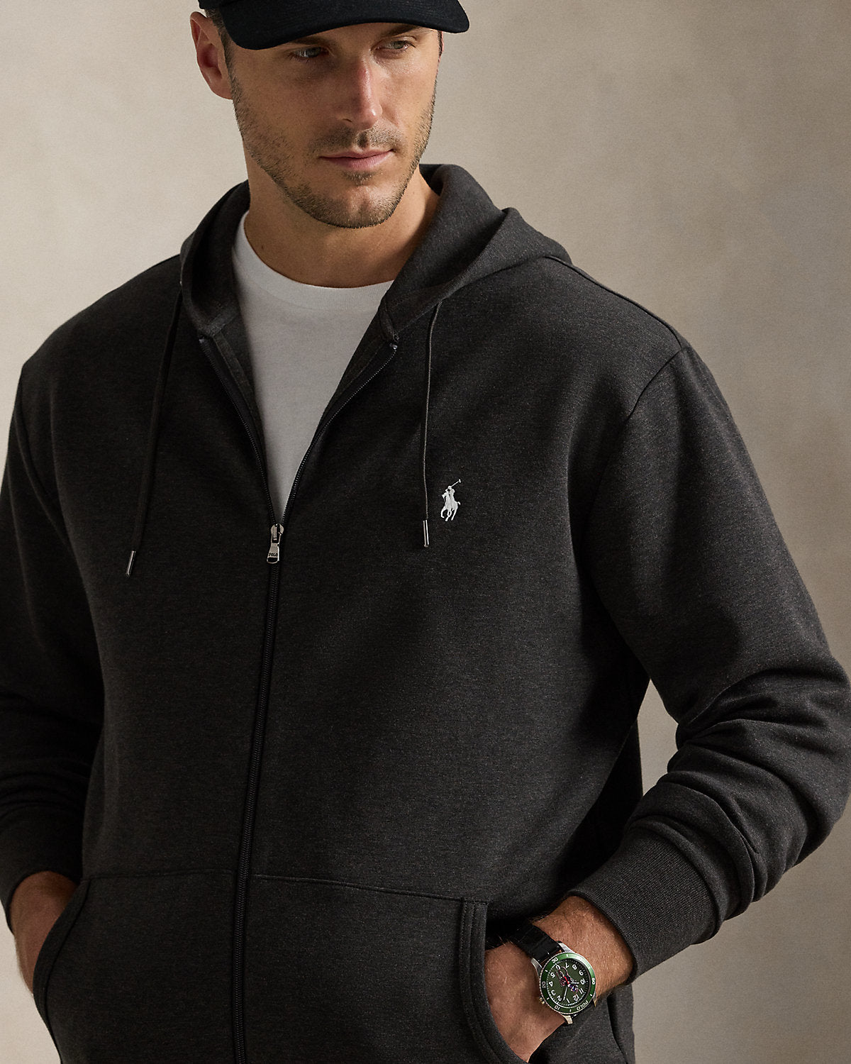 Ralph Lauren DoubleKnit FullZip Hoodie
