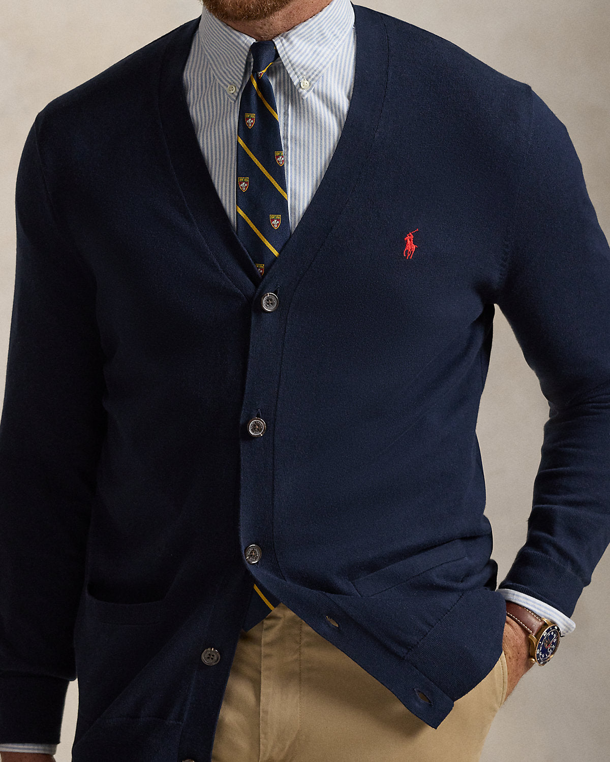 Ralph Lauren Cotton VNeck Cardigan