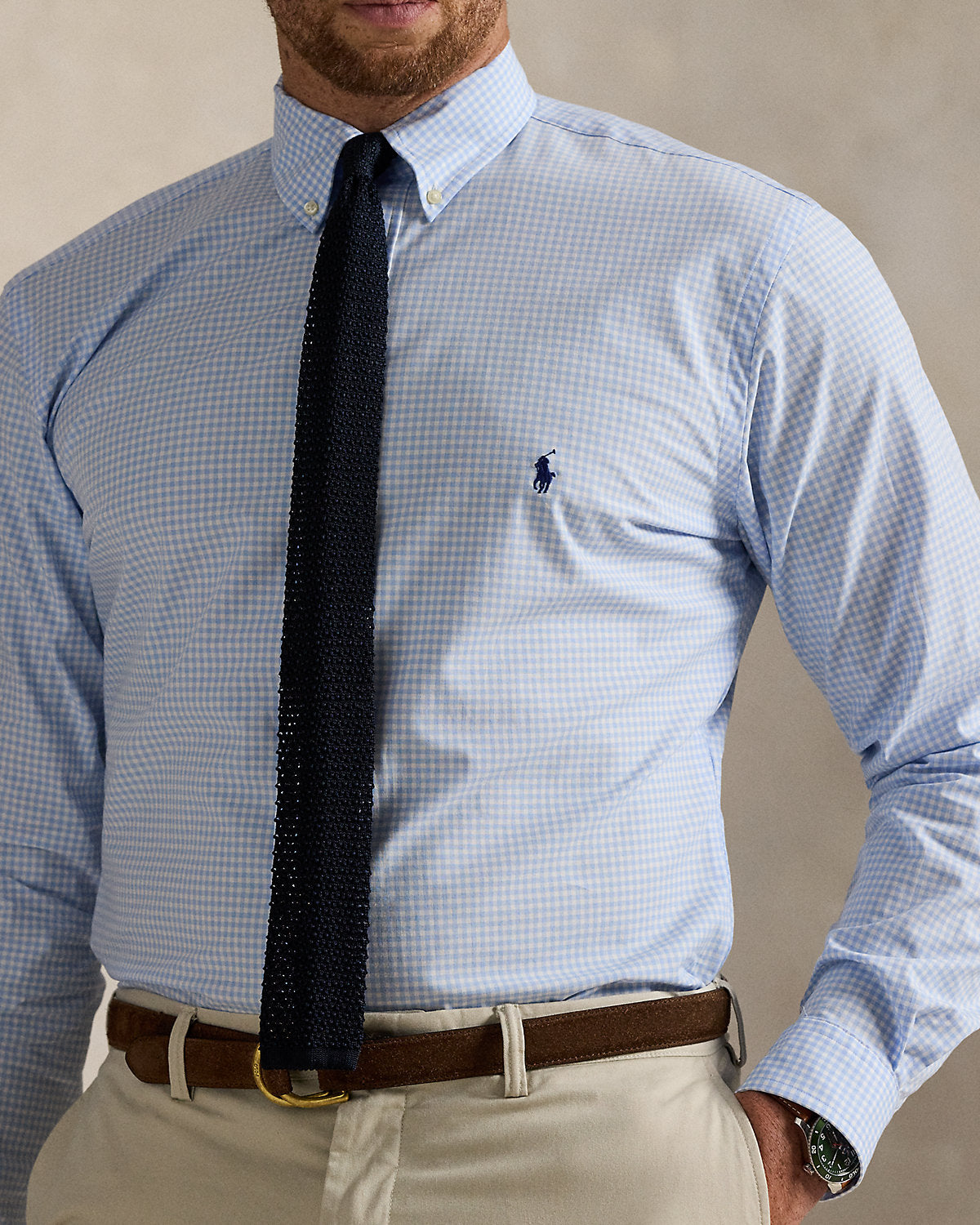 Ralph Lauren Gingham Stretch Poplin Shirt
