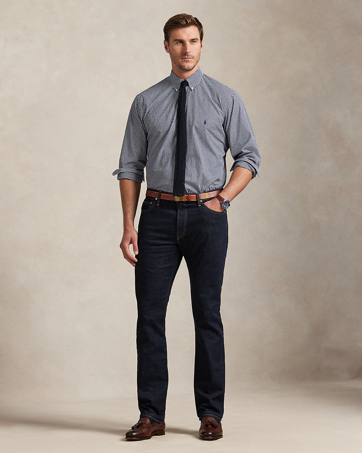 Ralph Lauren Gingham Stretch Poplin Shirt
