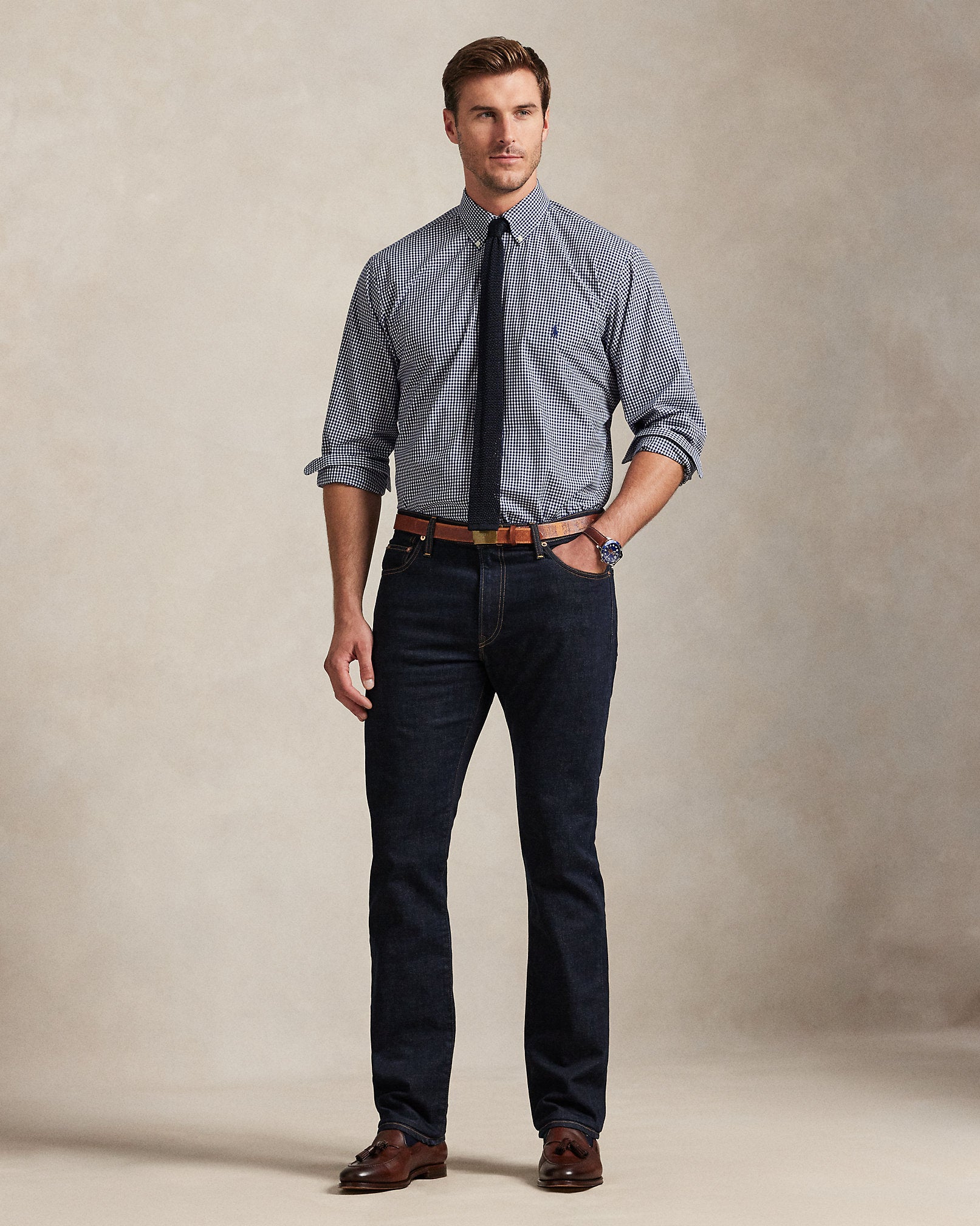 Ralph Lauren Gingham Stretch Poplin Shirt