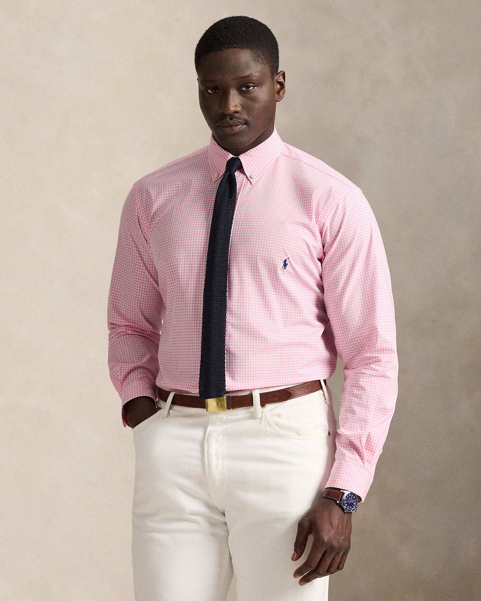Ralph Lauren Gingham Stretch Poplin Shirt