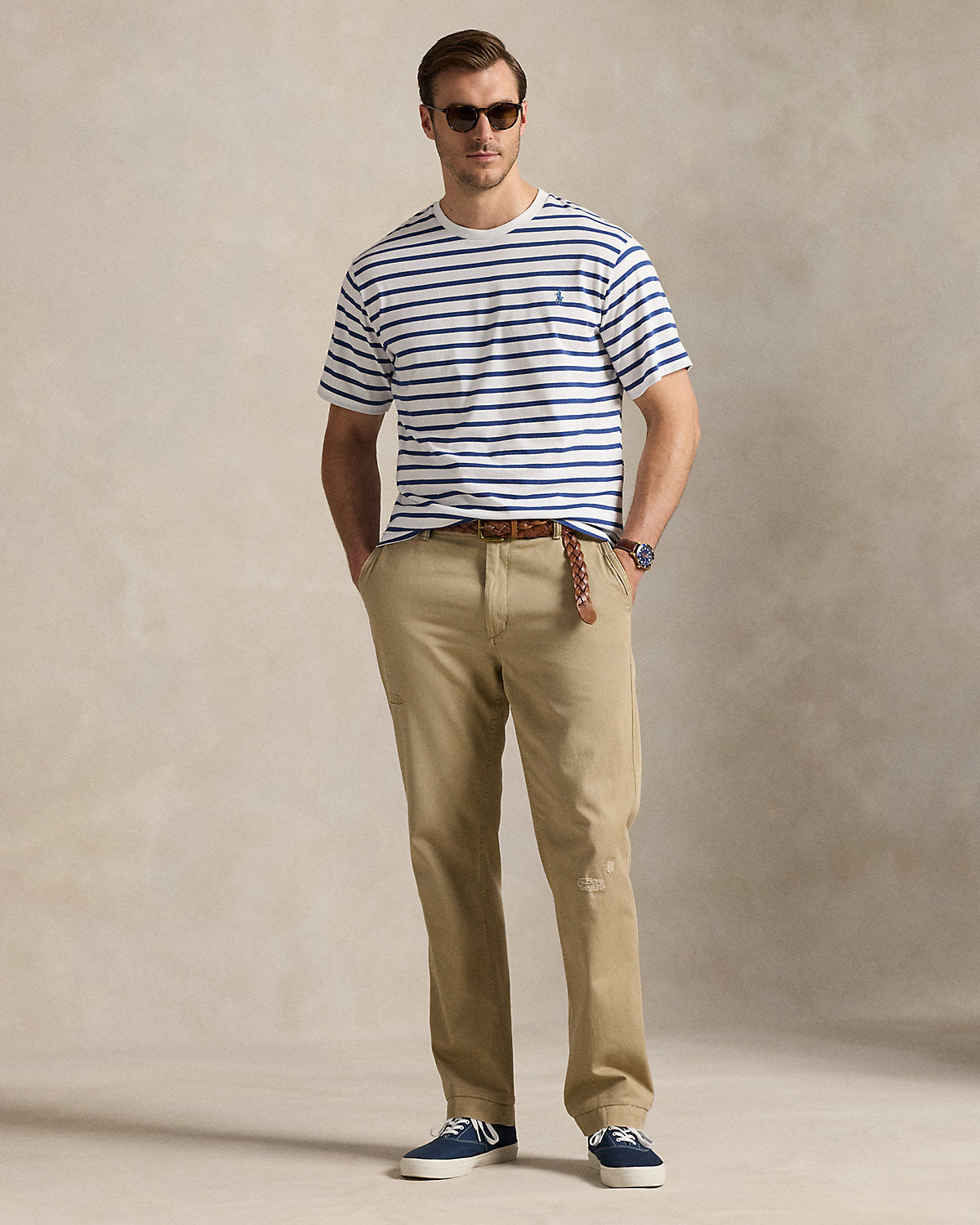Ralph Lauren Striped Jersey Crewneck TShirt