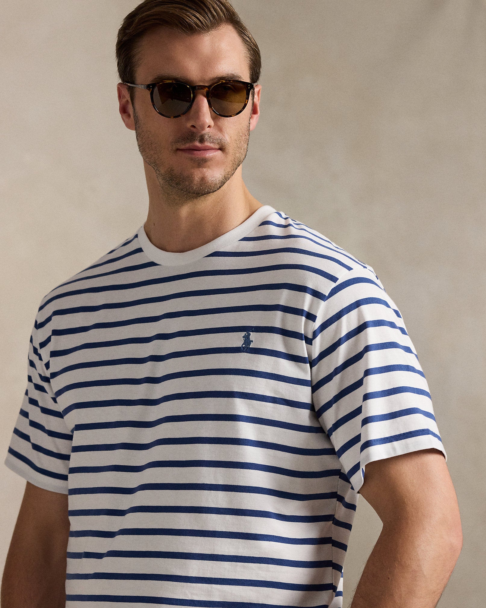 Ralph Lauren Striped Jersey Crewneck TShirt