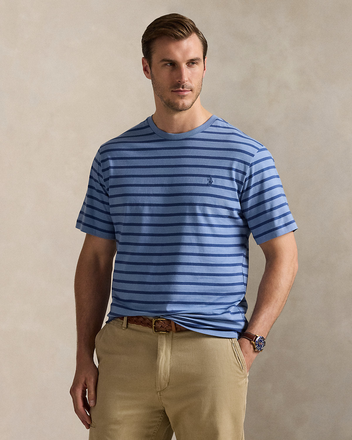 Ralph Lauren Striped Jersey Crewneck TShirt