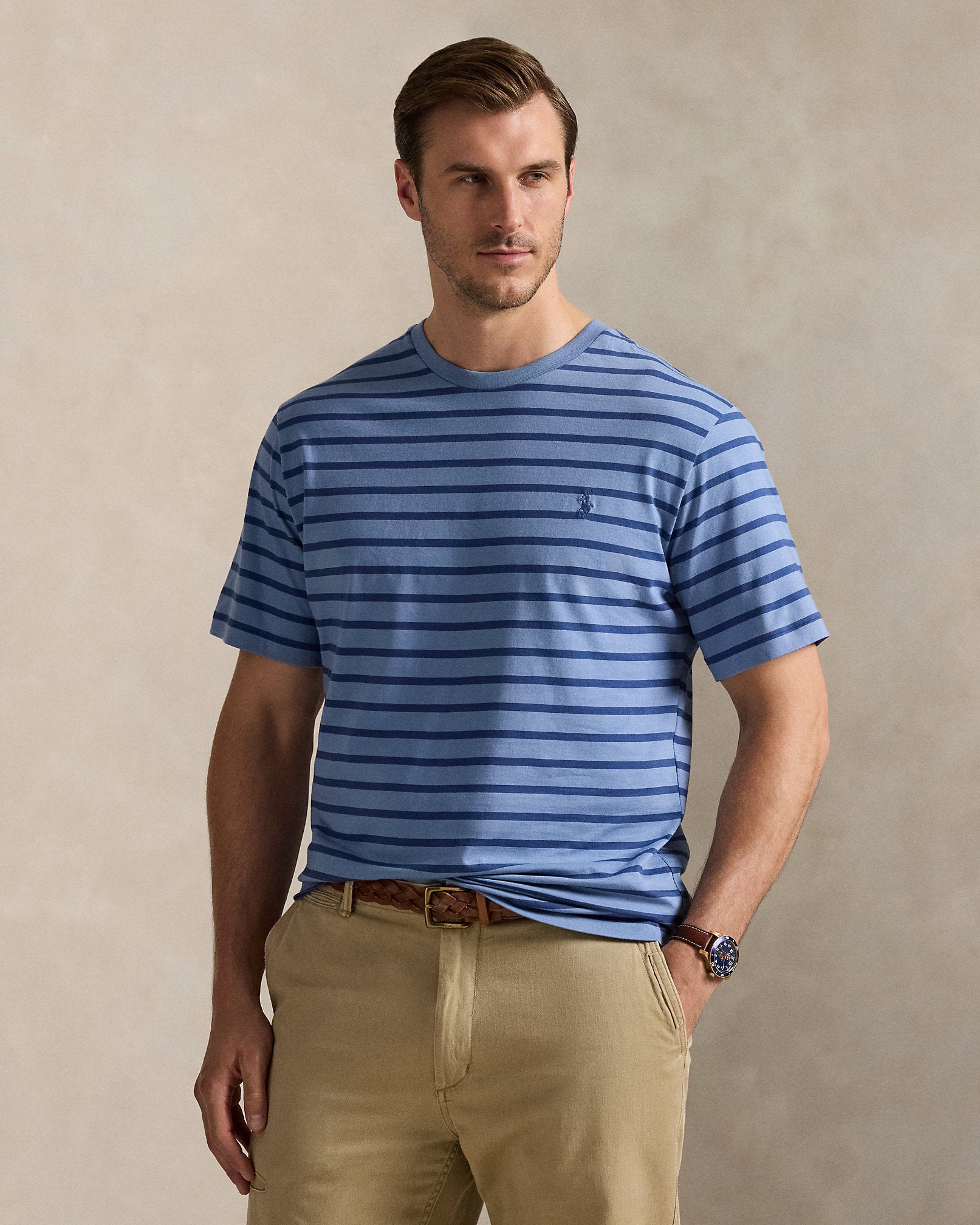 Ralph Lauren Striped Jersey Crewneck TShirt