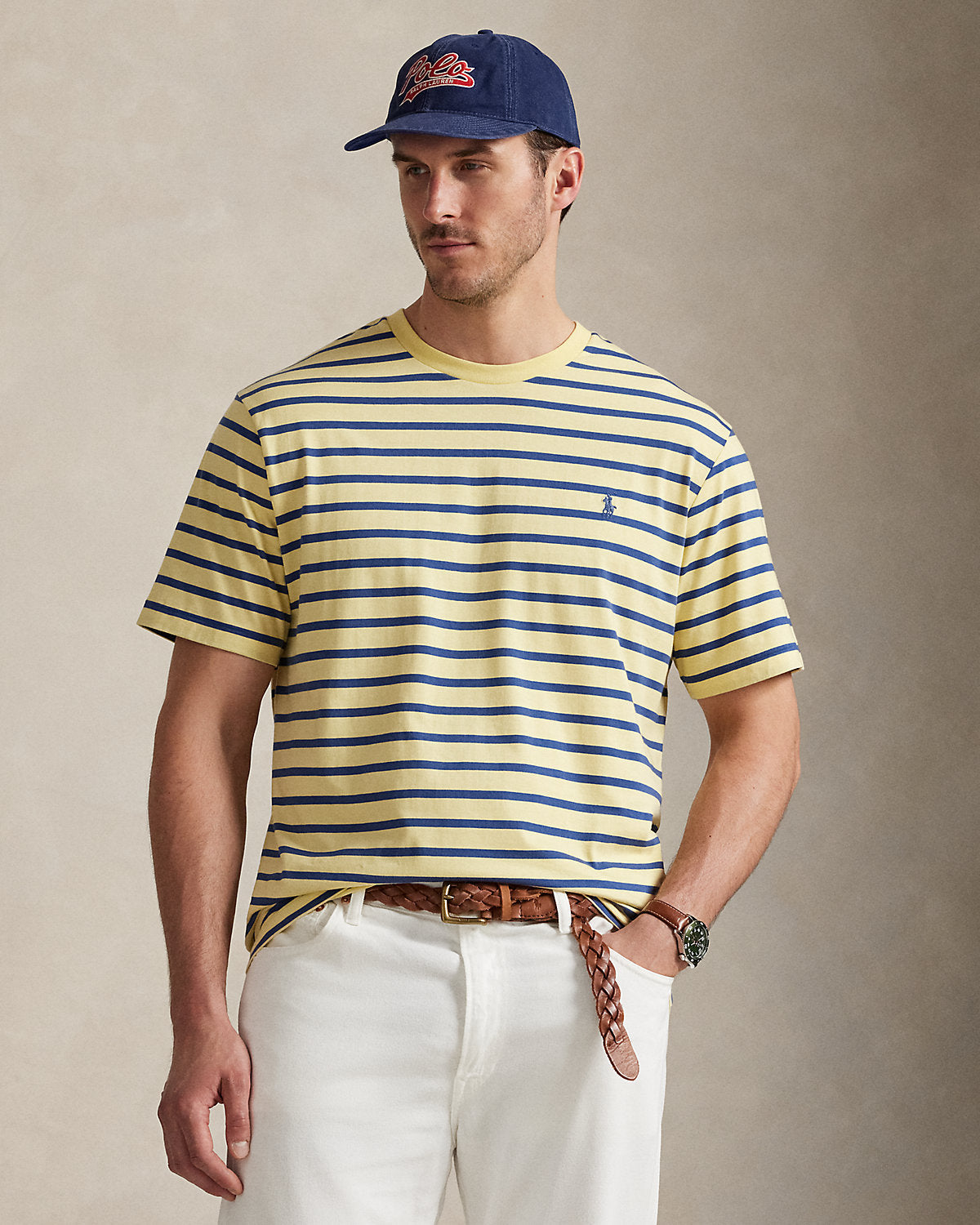 Ralph Lauren Striped Jersey Crewneck TShirt