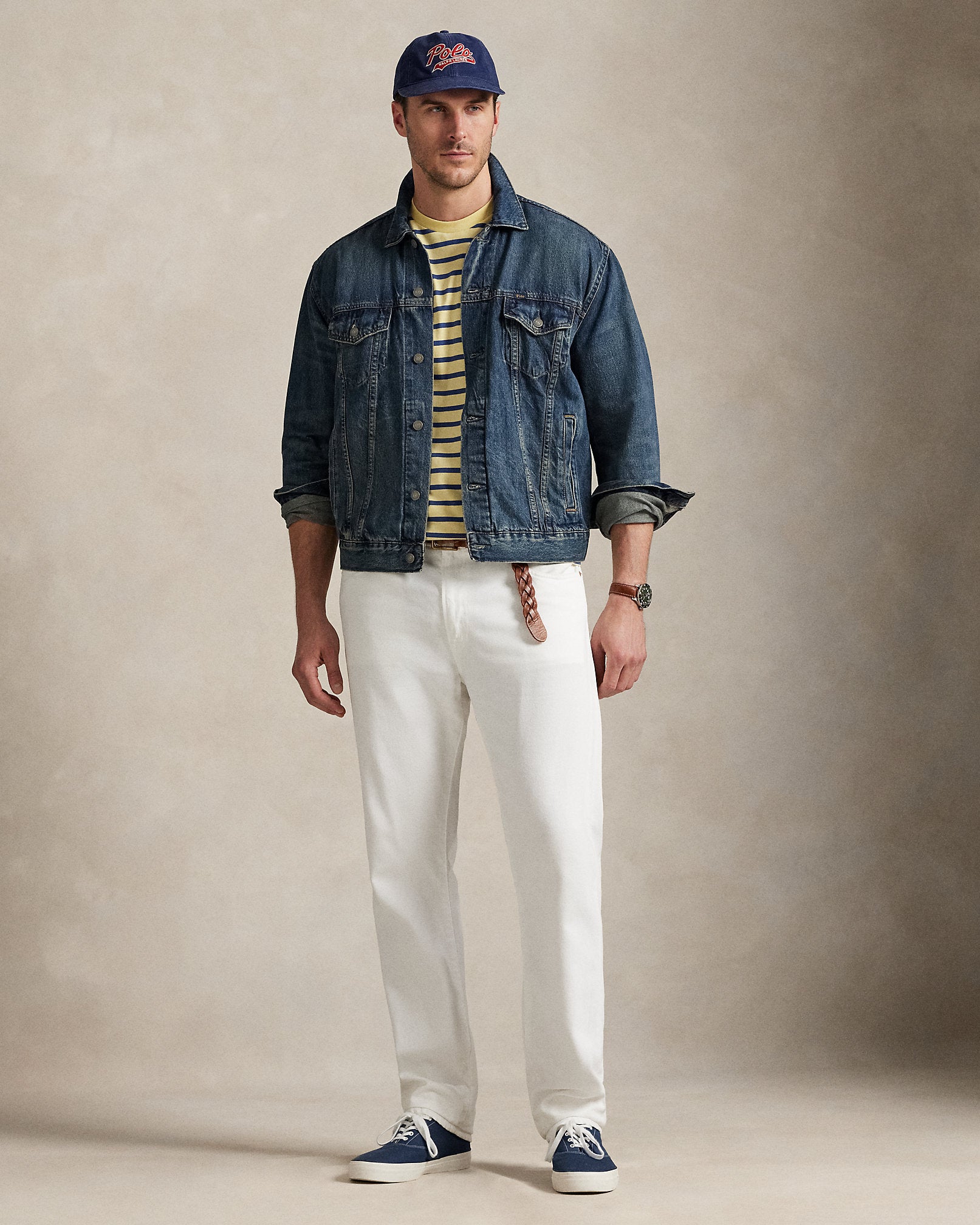 Ralph Lauren Striped Jersey Crewneck TShirt