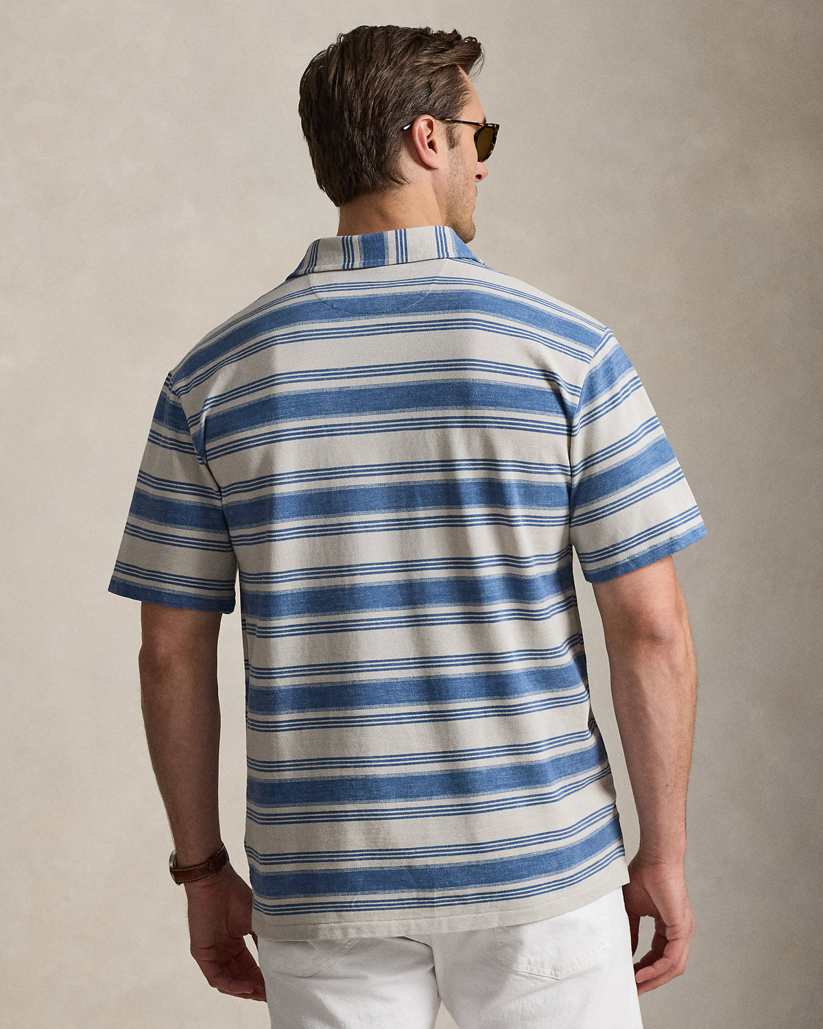 Ralph Lauren Striped Mesh Polo Shirt