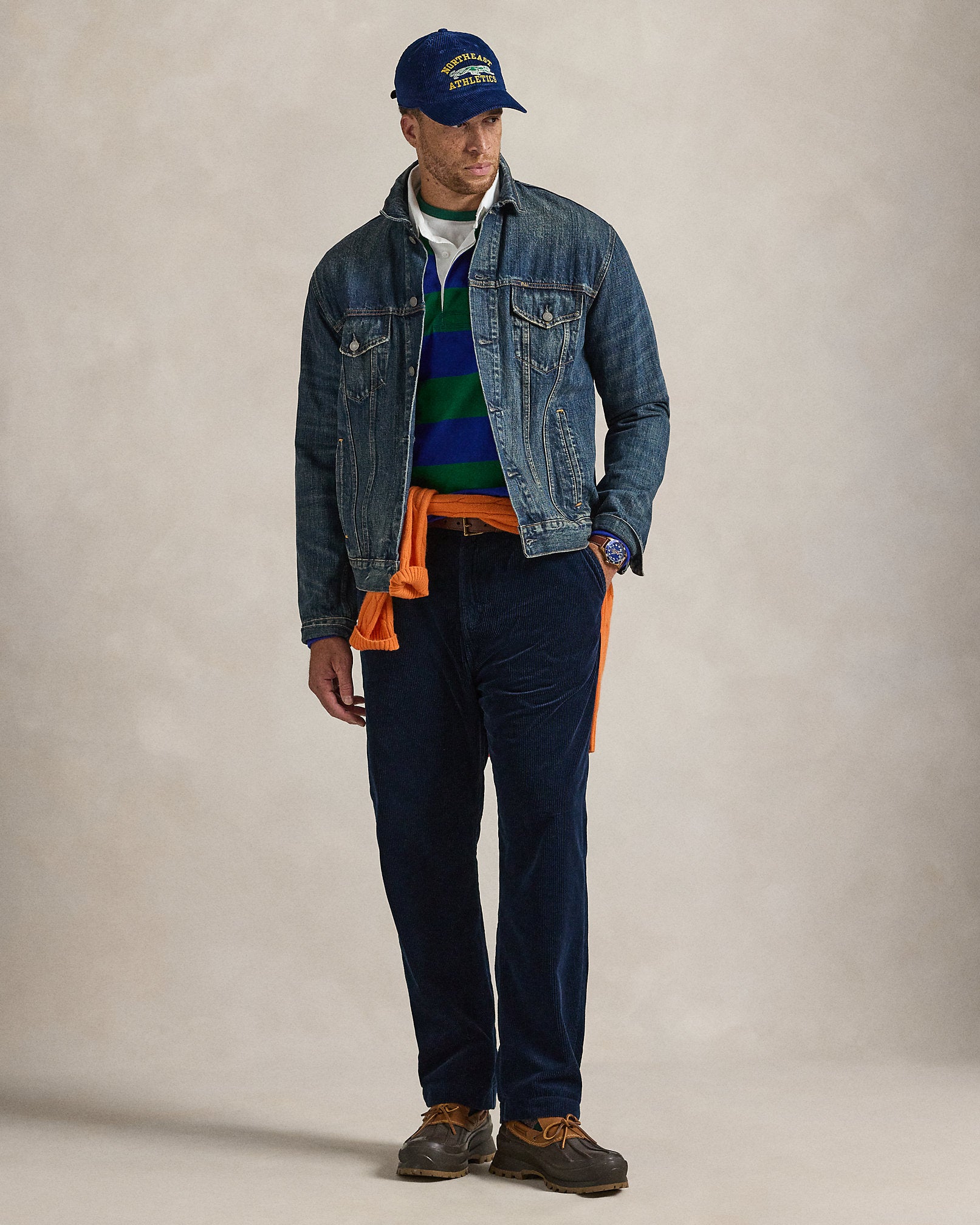 Ralph Lauren Classic Fit Pleated Corduroy Pant
