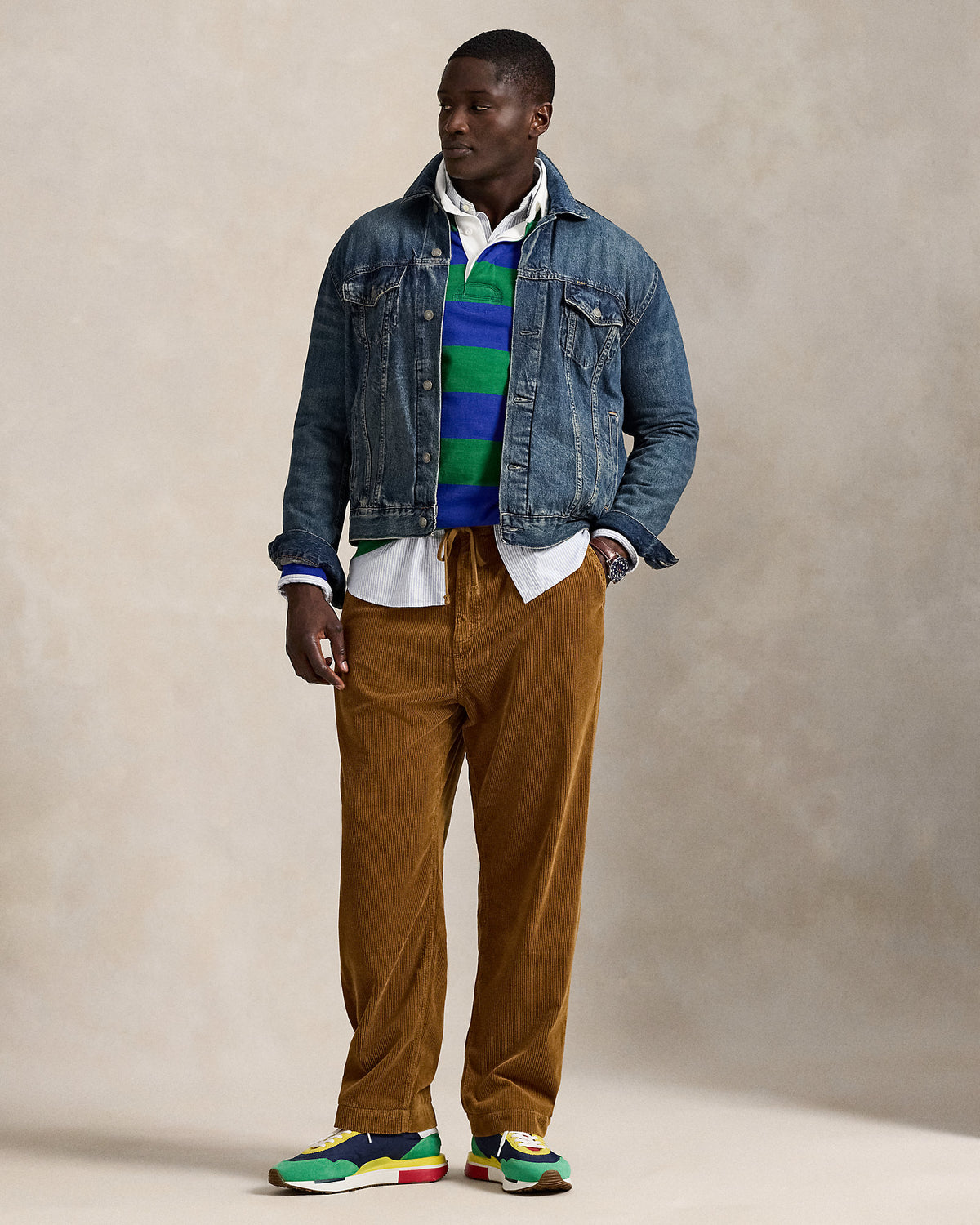 Ralph Lauren Classic Fit Pleated Corduroy Pant