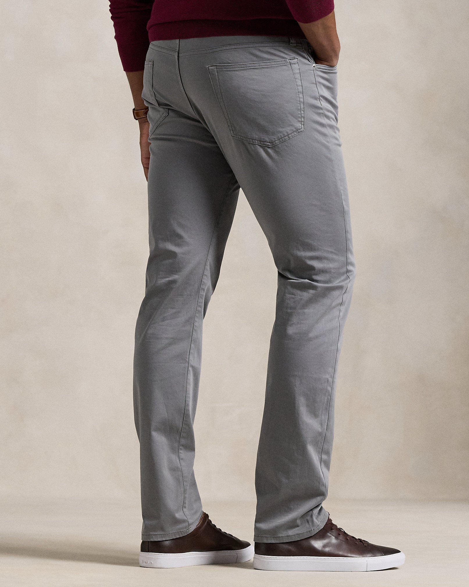 Ralph Lauren Varick Slim Straight Stretch Sateen Pant