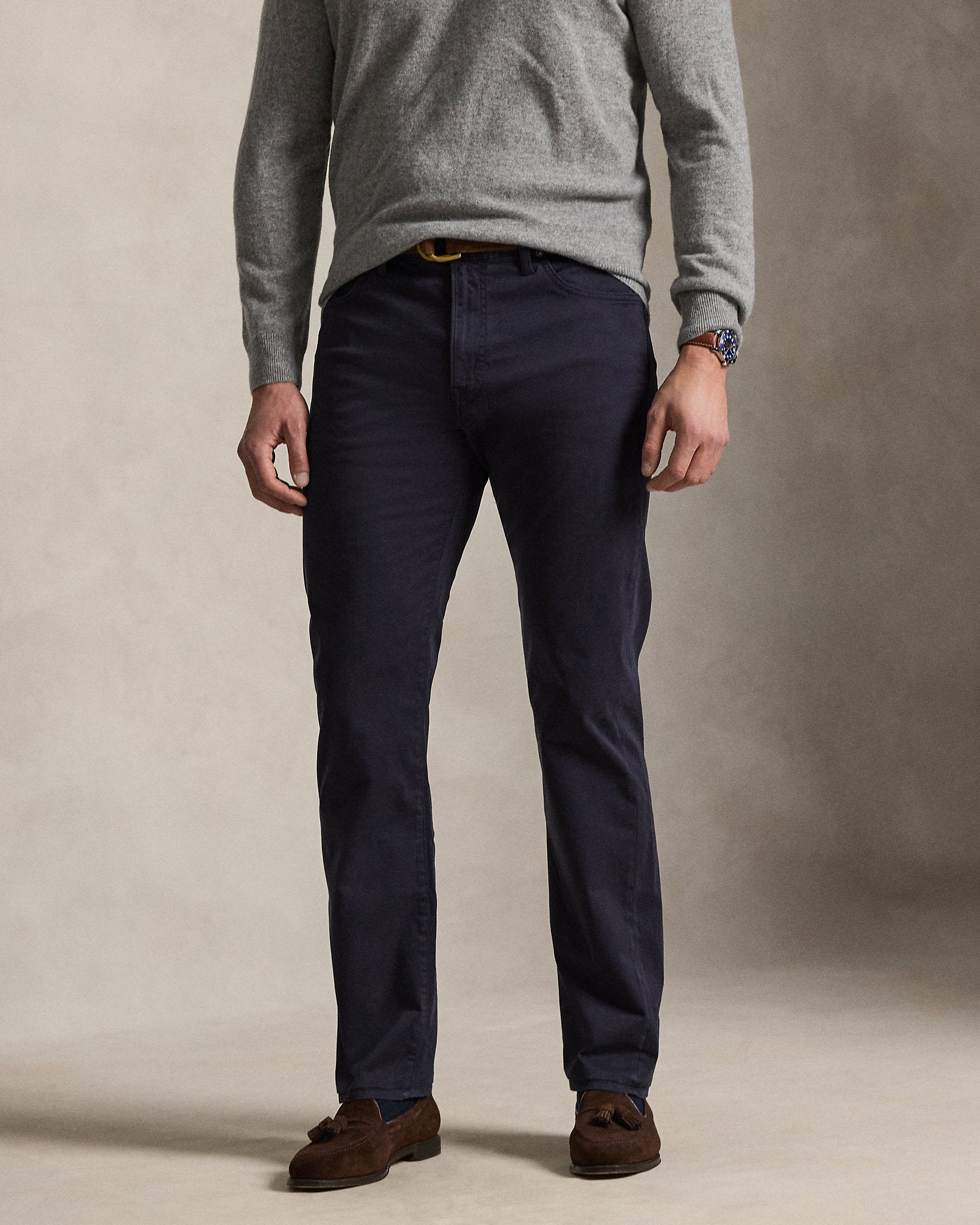 Ralph Lauren Varick Slim Straight Stretch Sateen Pant