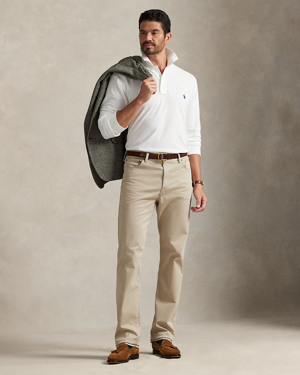 Ralph Lauren Varick Slim Straight Stretch Sateen Pant
