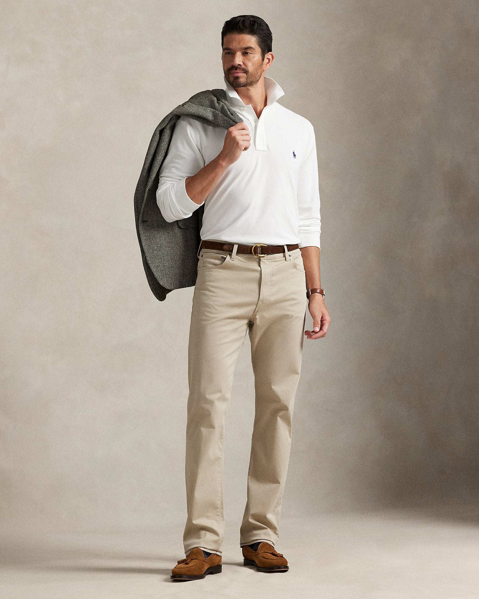 Ralph Lauren Varick Slim Straight Stretch Sateen Pant