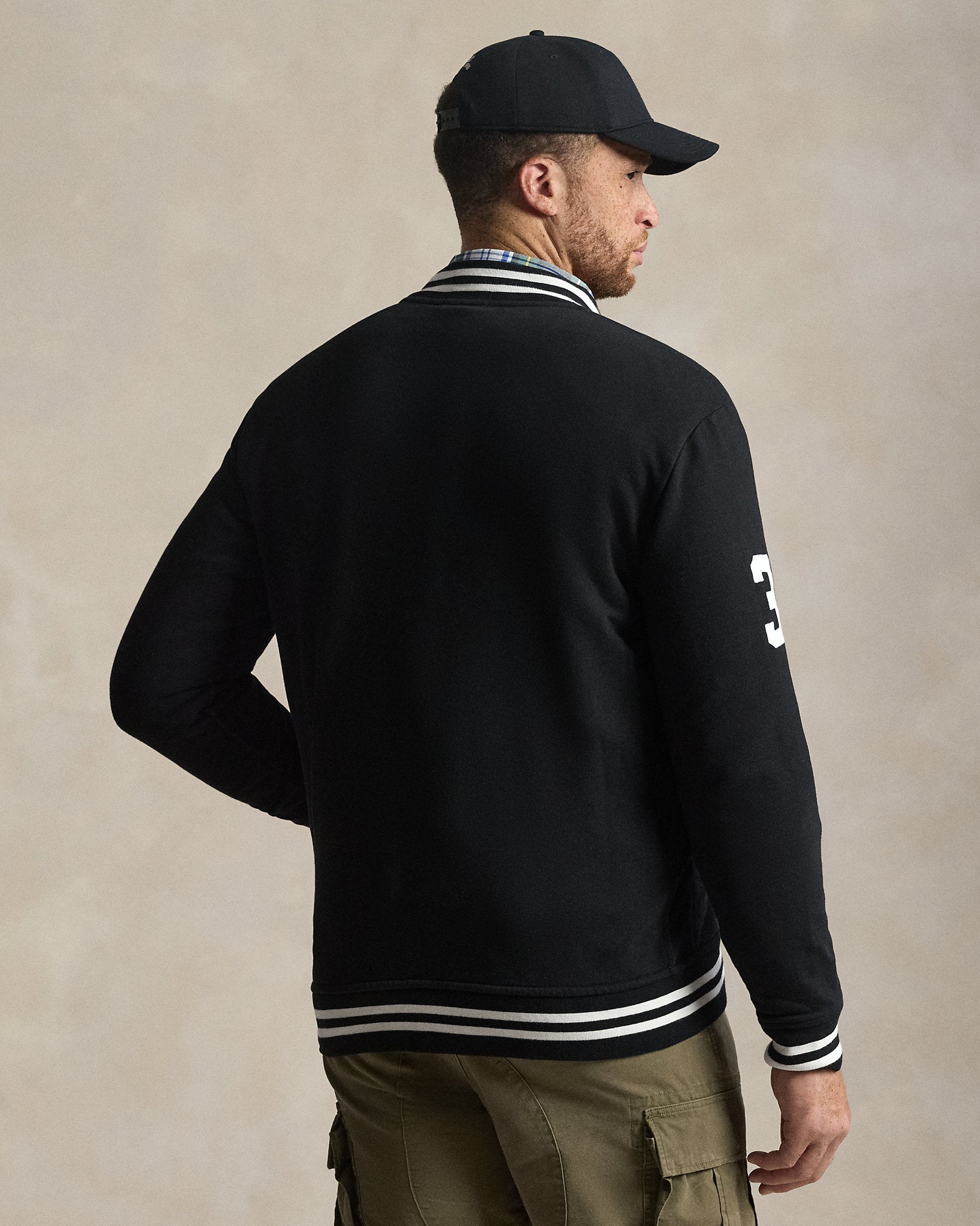 Ralph Lauren Big Pony Fleece Baseball Jacket