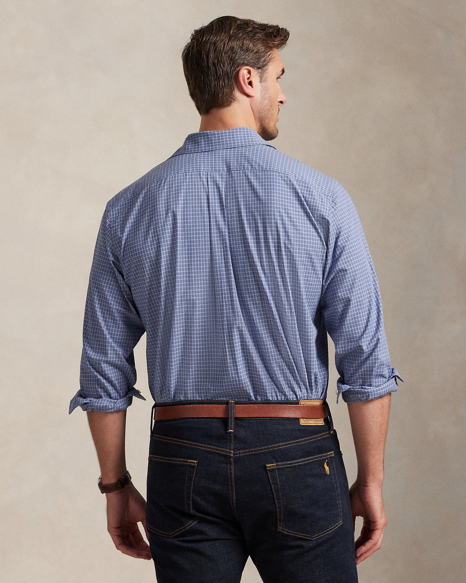 Ralph Lauren Checked Stretch Poplin Shirt